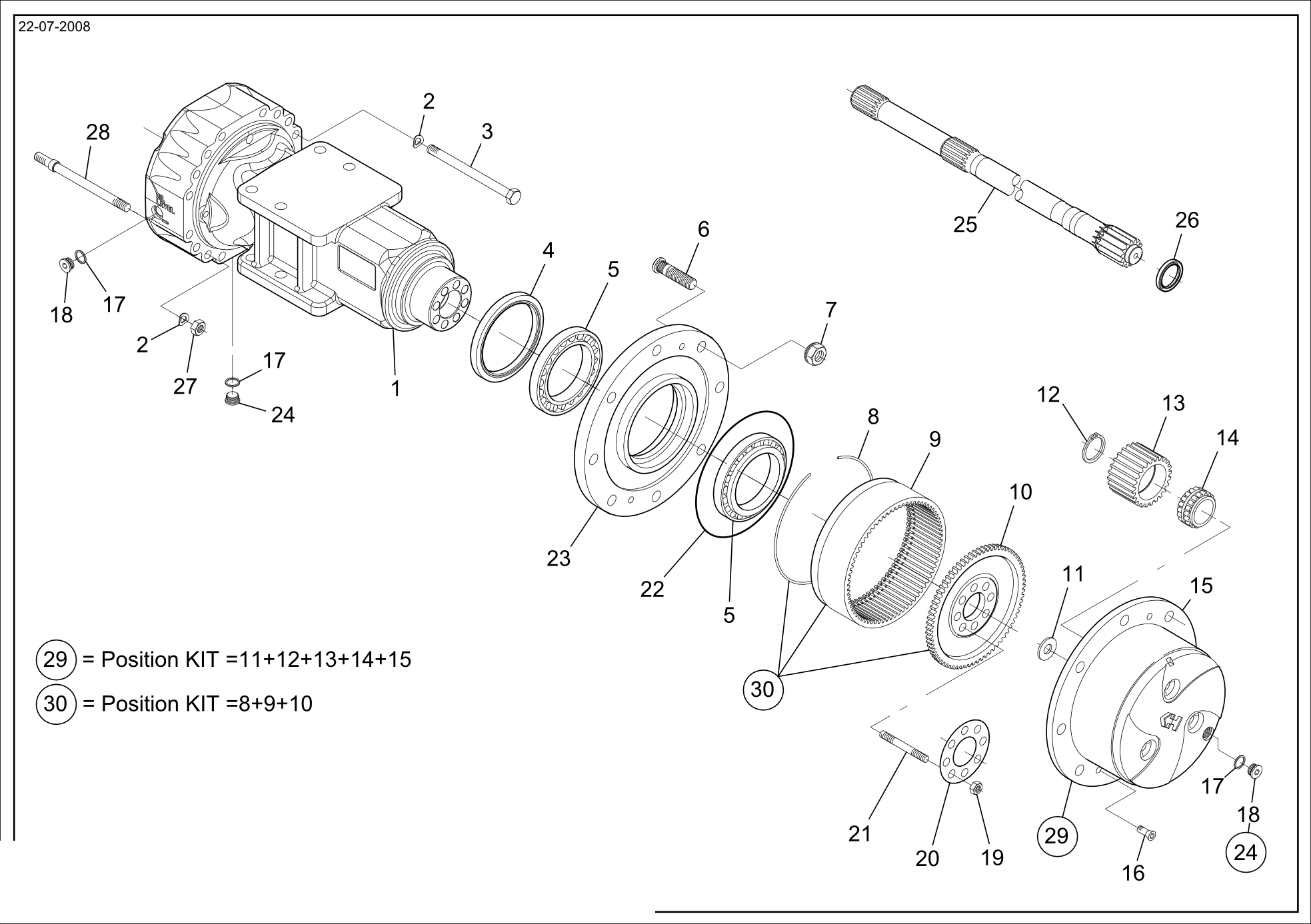 drawing for VENIERI 243.2.513 - SEAL - ROTARY SHAFT (figure 2)