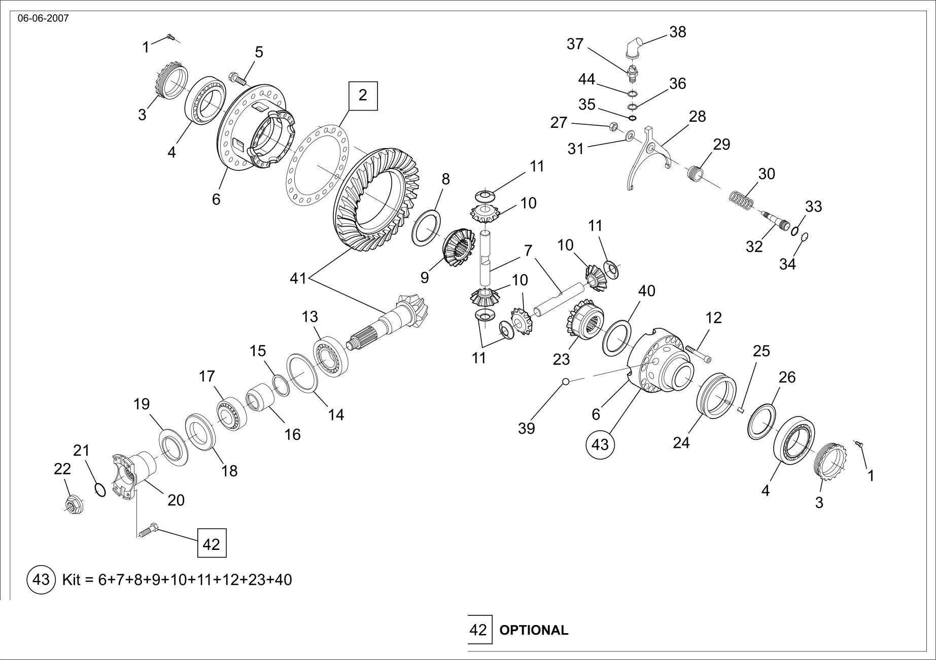 drawing for MERLO 048795 - GASKET (figure 2)
