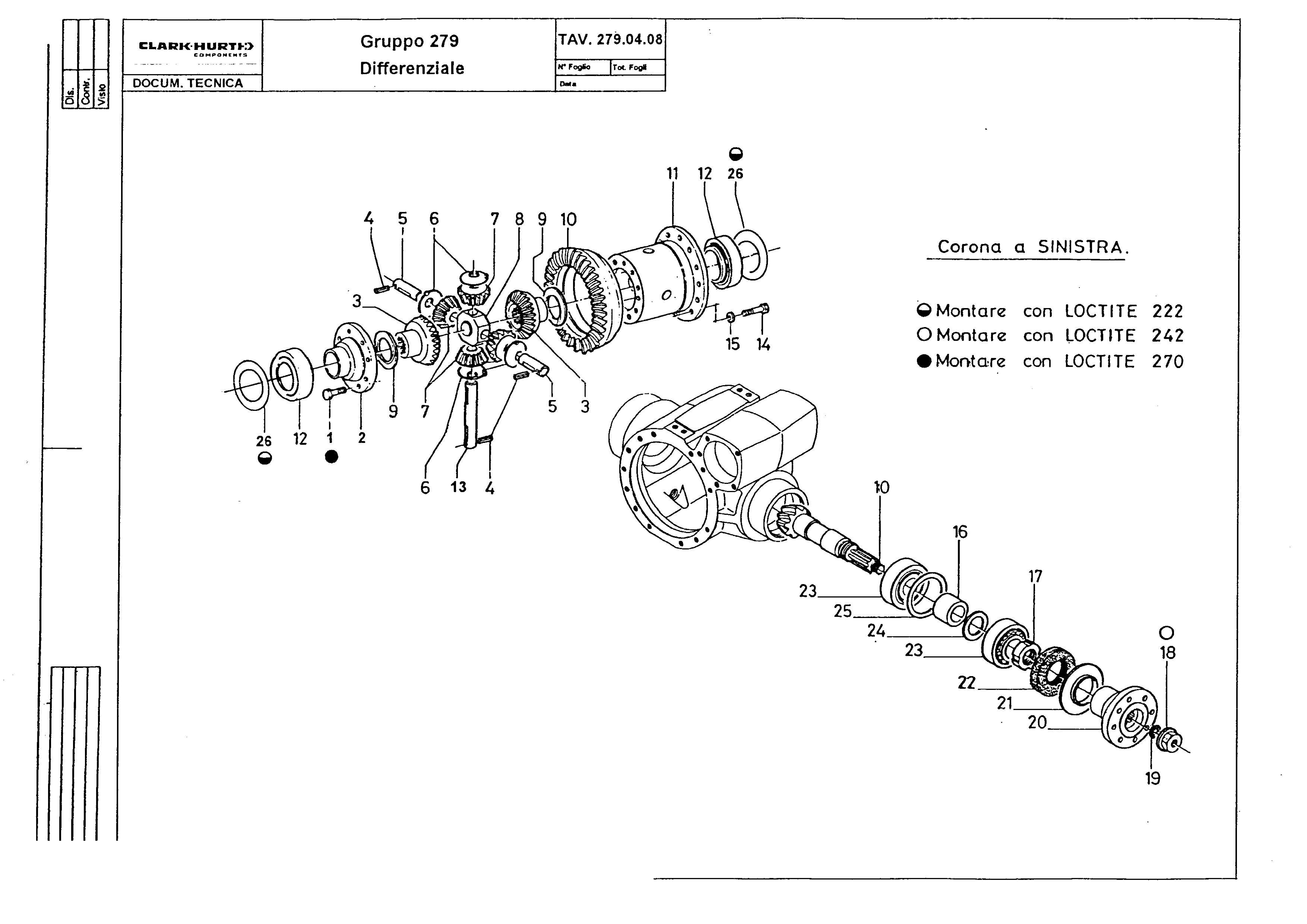 drawing for BUCYRUS 015424-2-19 - DIFFERENTIAL CARRIER (figure 1)