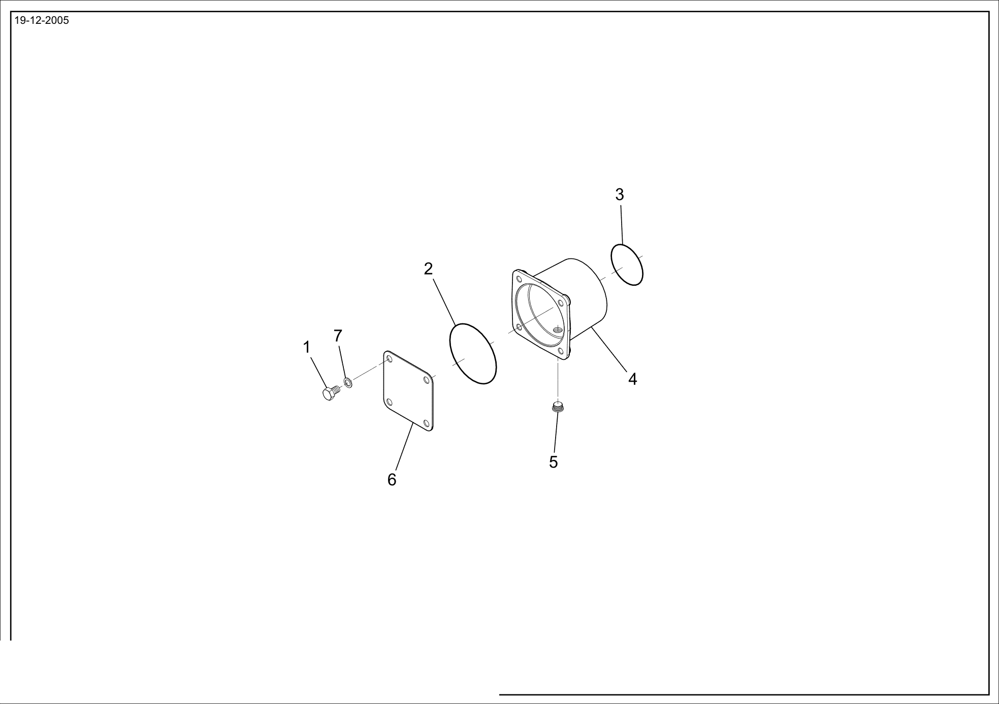 drawing for GENIE 07.0709.0127 - SEAL - O-RING (figure 2)