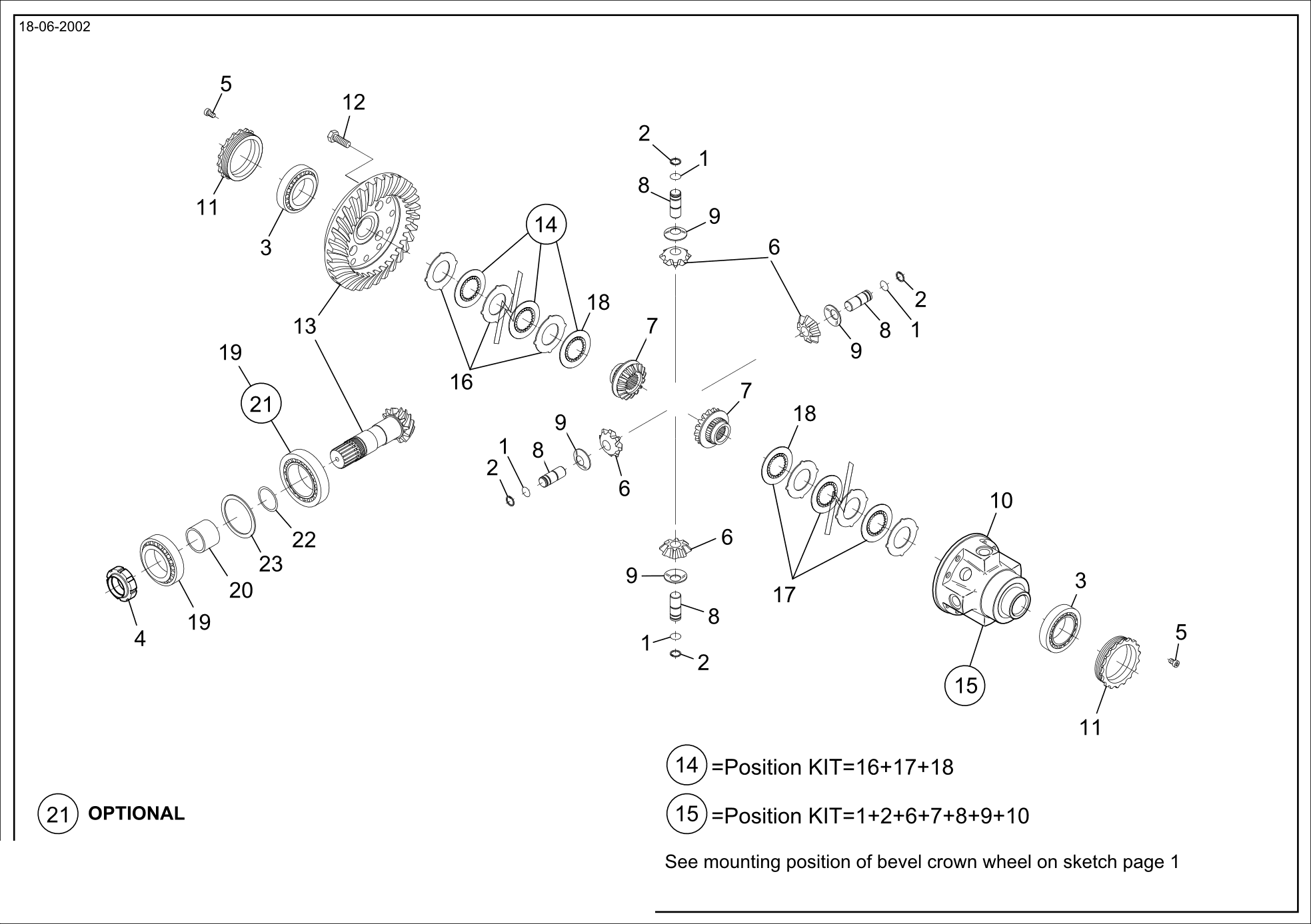 drawing for CATERPILLAR 015424-2-24 - DIFFERENTIAL PINION (figure 2)