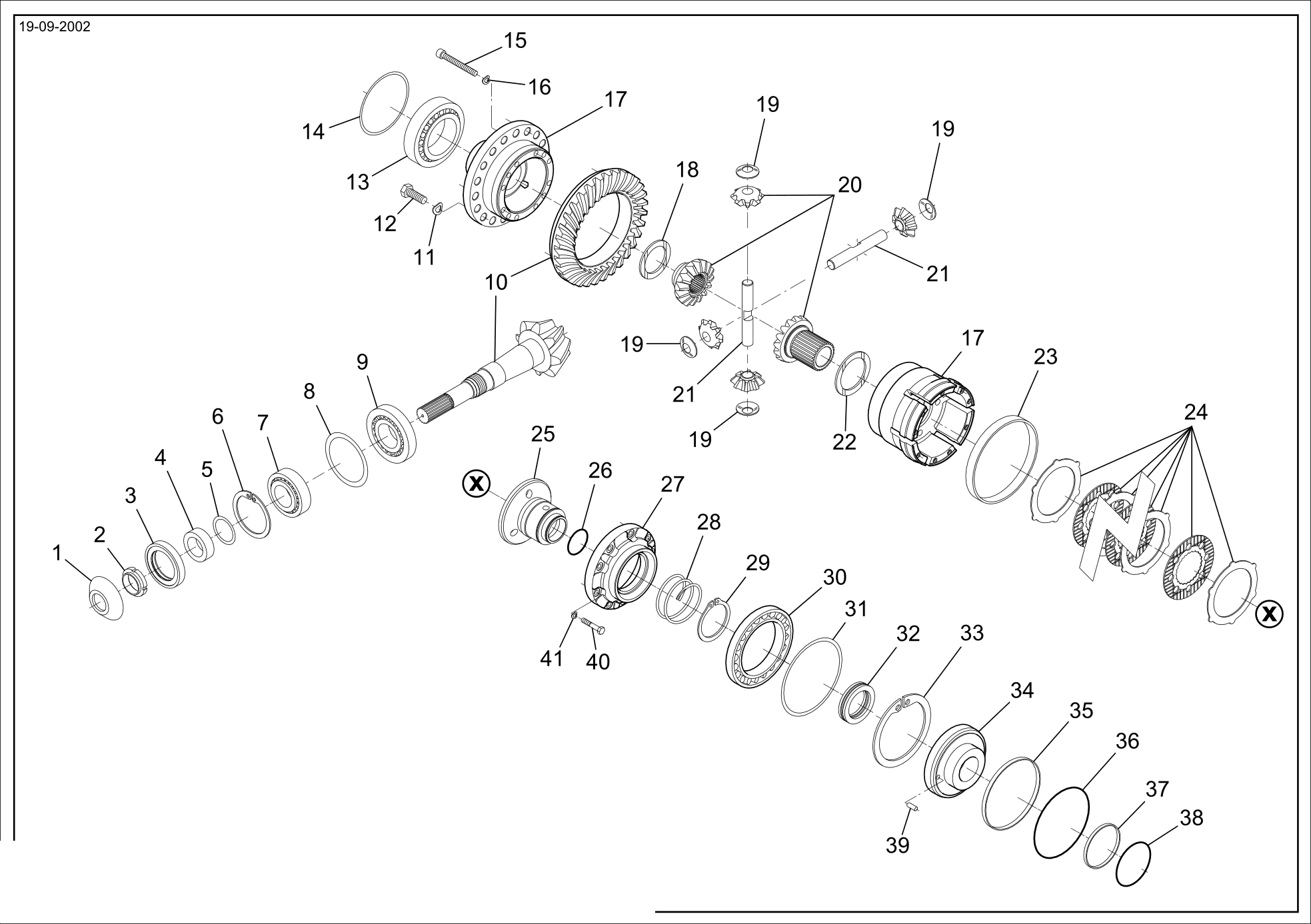 drawing for AGCO 0001178514 - BEARING (figure 5)
