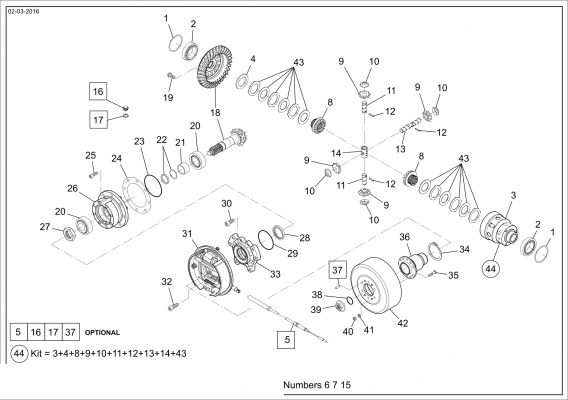 drawing for BOBCAT 110951-00834 - SPACER (figure 2)