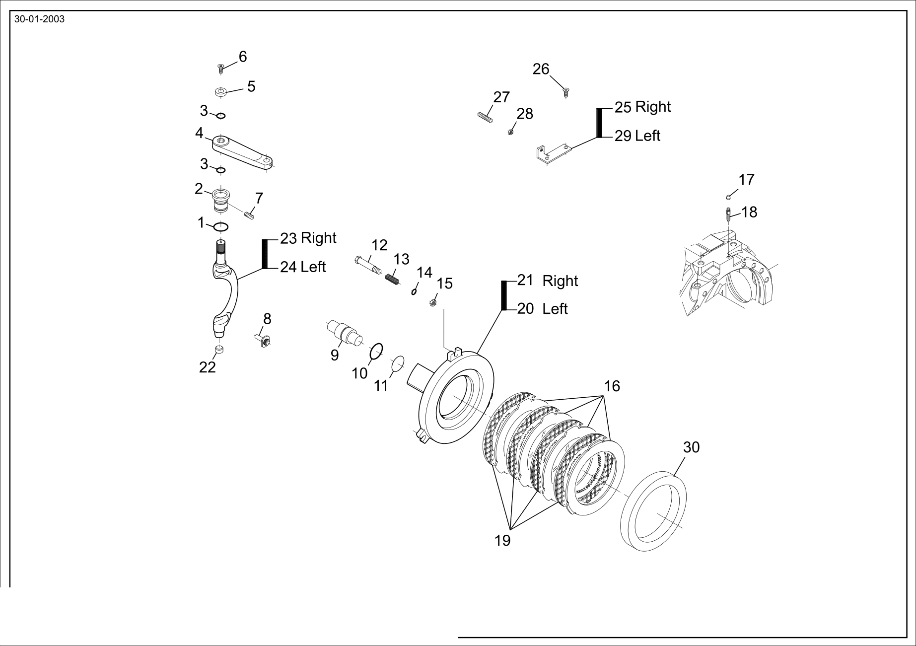 drawing for WALDON 401653 - LEVER (figure 1)