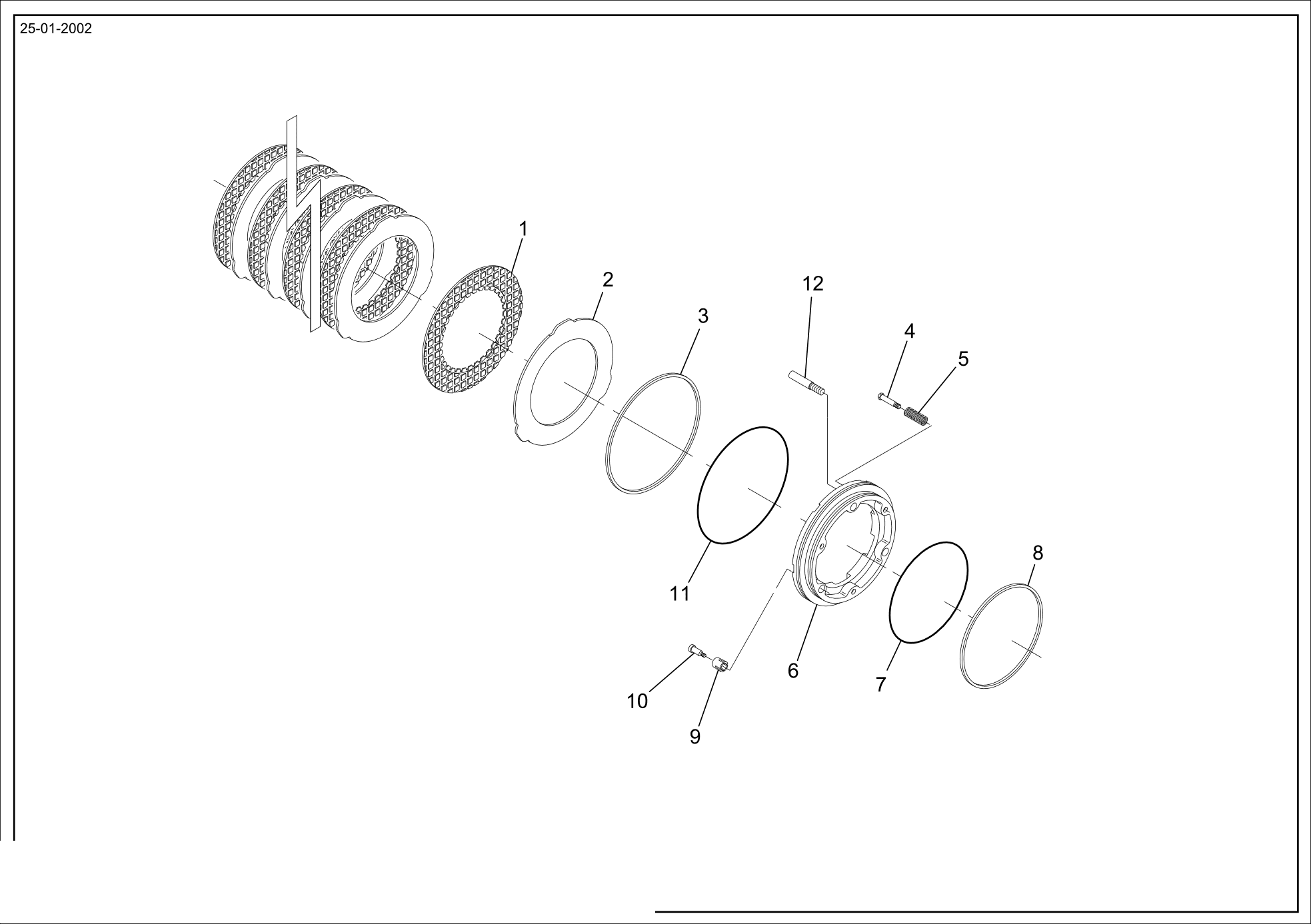 drawing for CNH NEW HOLLAND 72112821 - PISTON (figure 1)