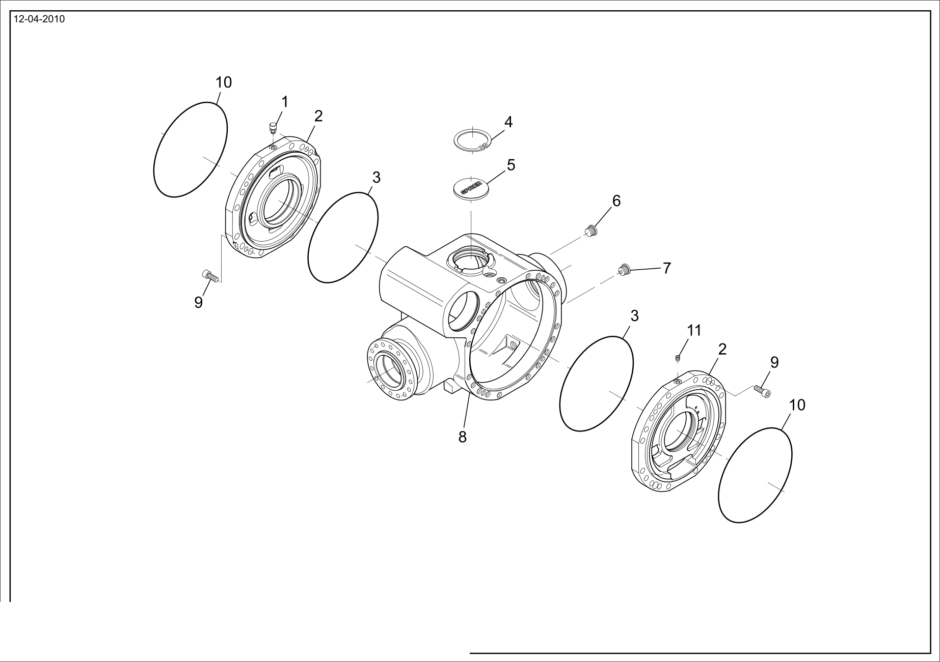drawing for CNH NEW HOLLAND 72111411 - SEAL - O-RING (figure 1)