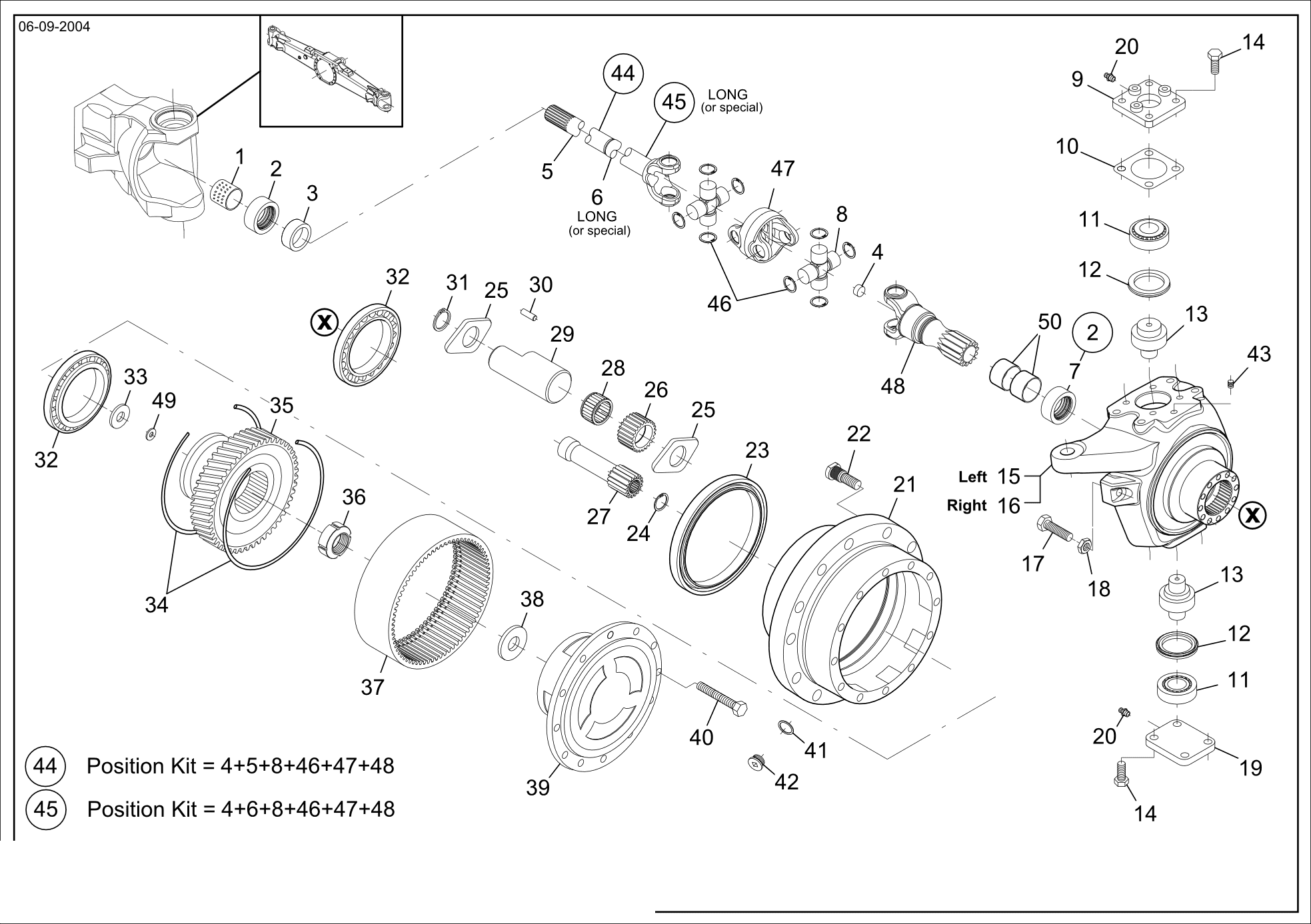 drawing for AGCO F514300020260 - TAPER ROLLER BEARING (figure 3)