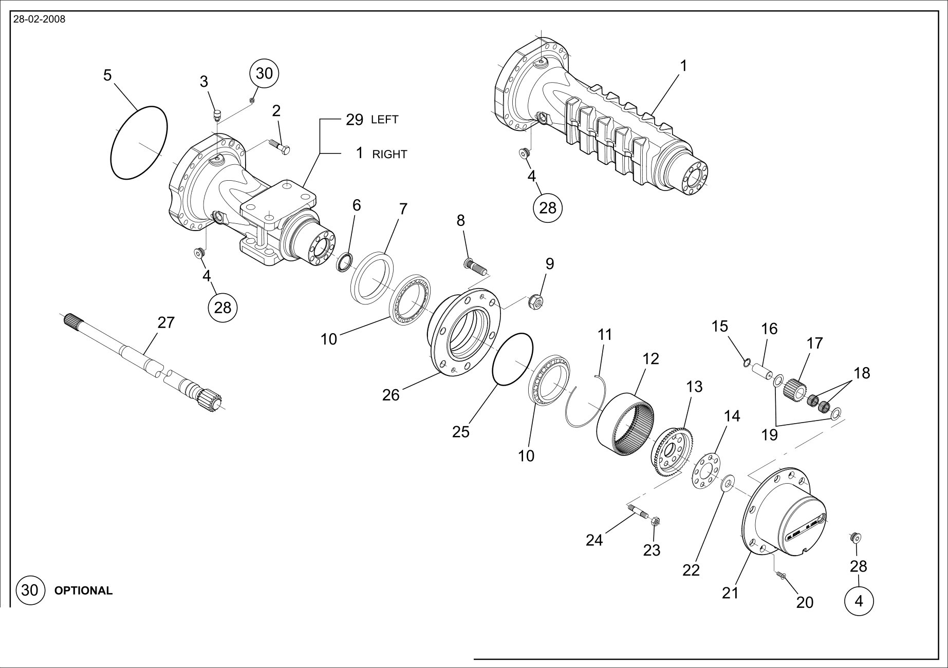 drawing for GENIE 07.0709.0118 - WHEEL NUT (figure 4)