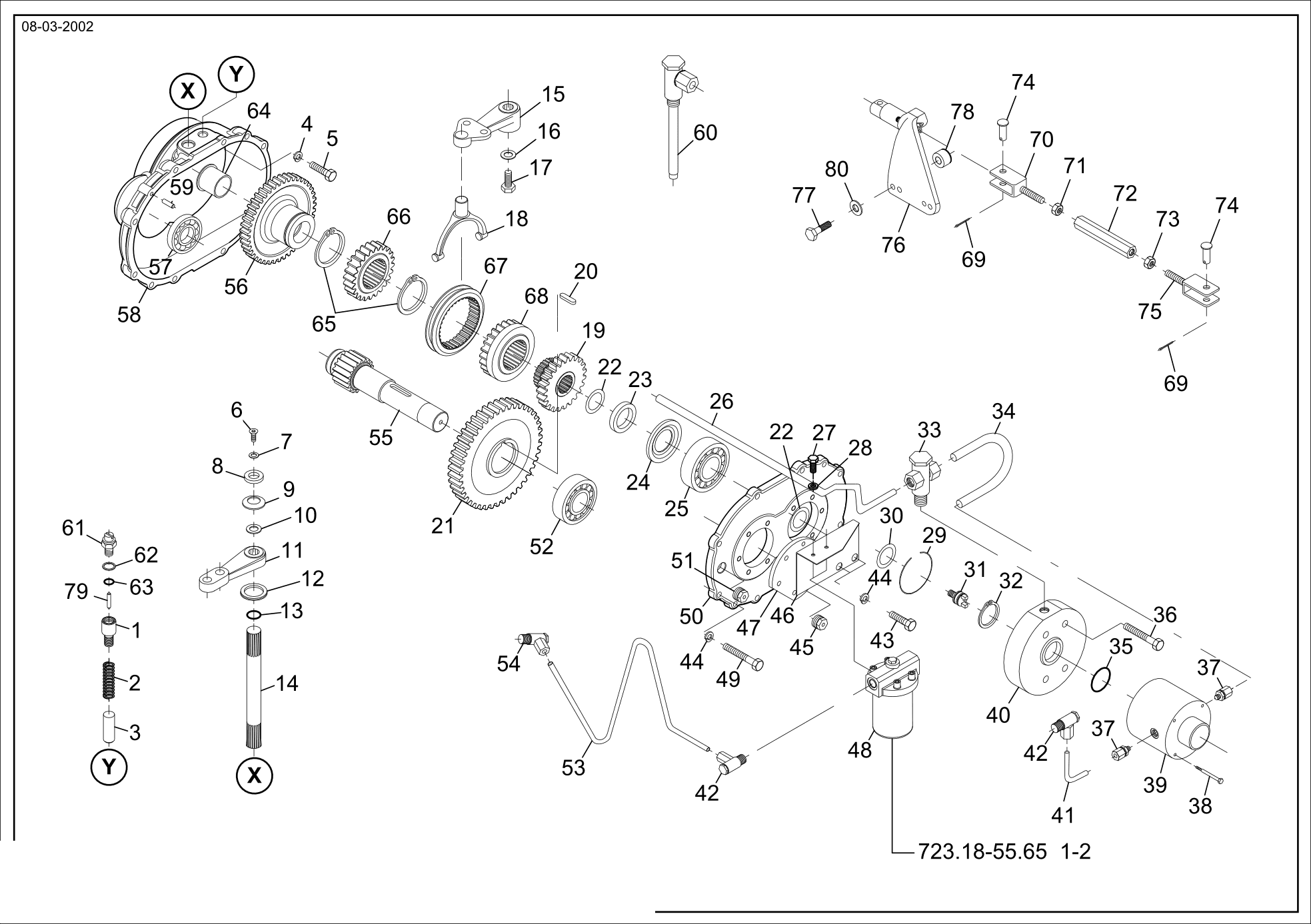 drawing for VENIERI 243.2.502 - THRUST BUSHING (figure 2)