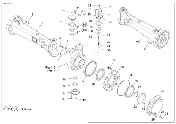 drawing for HITACHI 1113034 - TAPER ROLLER BEARING (figure 5)