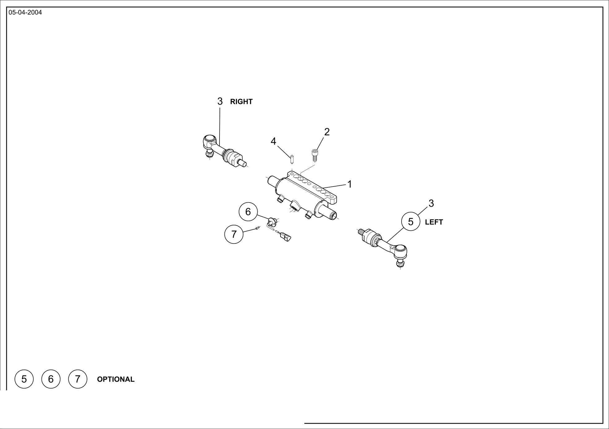 drawing for CNH NEW HOLLAND 76086124 - ELECTRONIC SENSOR (figure 1)