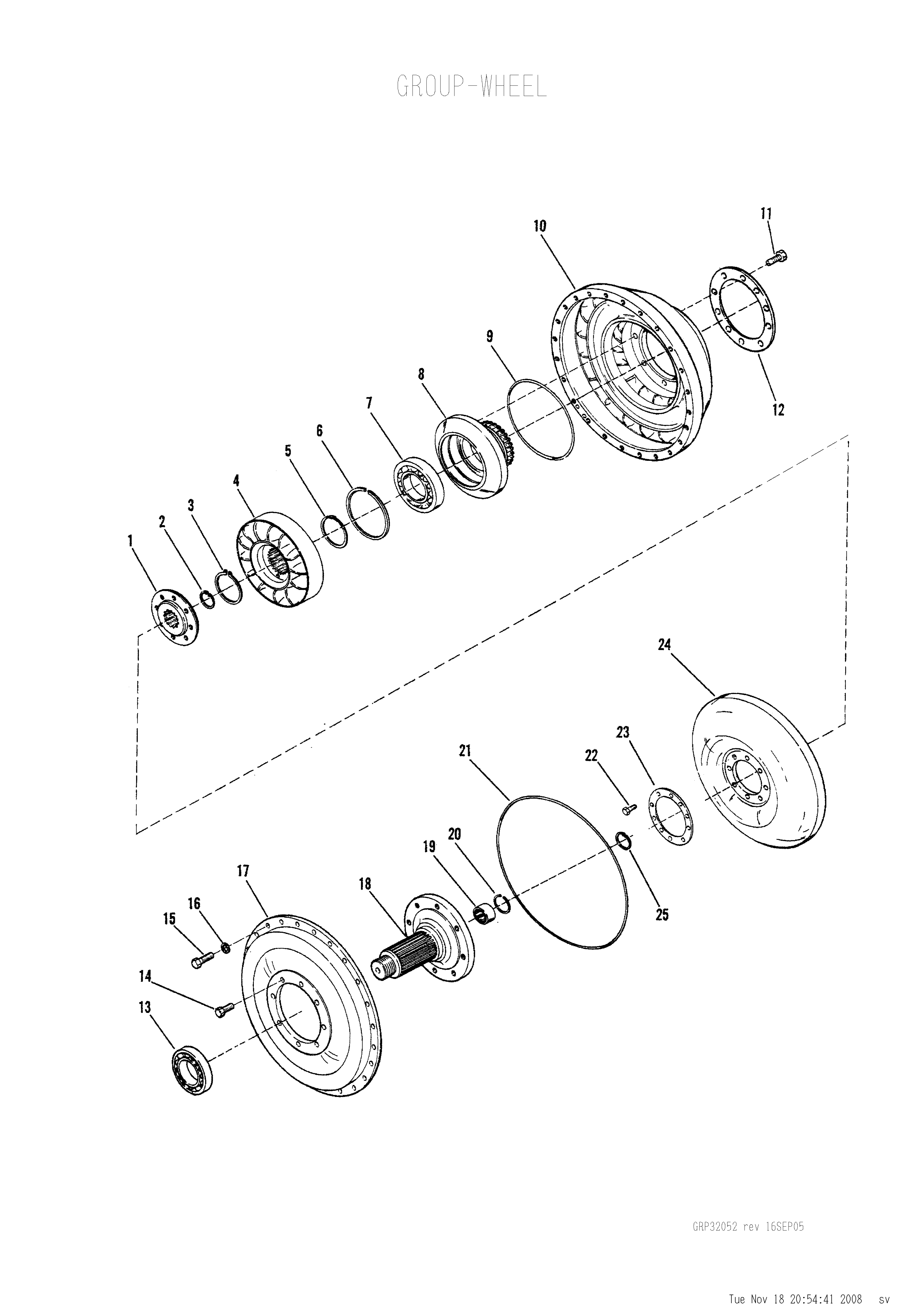 drawing for HARSCO 4001138-023 - BEARING (figure 1)