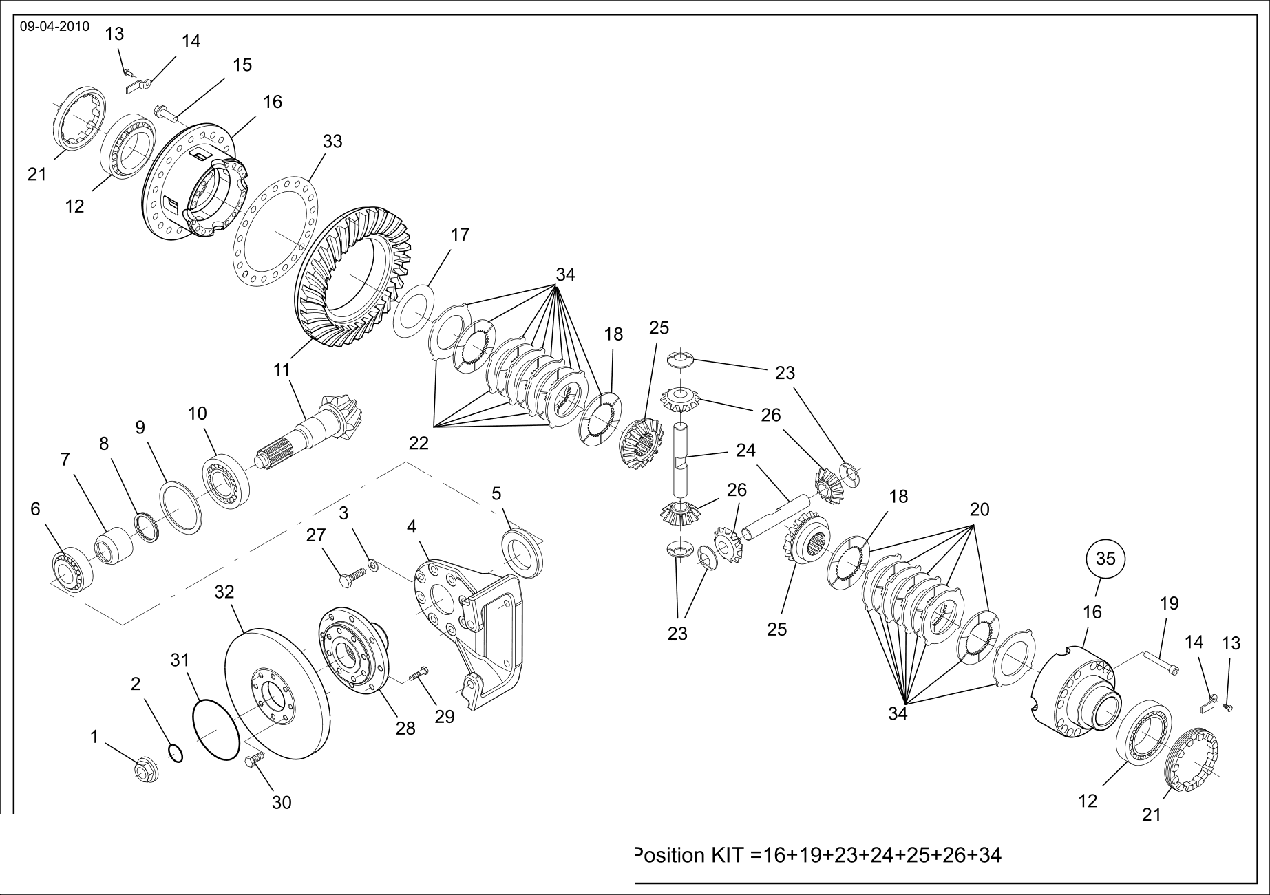 drawing for JLG 10023491 - FRICTION WASHER (figure 5)