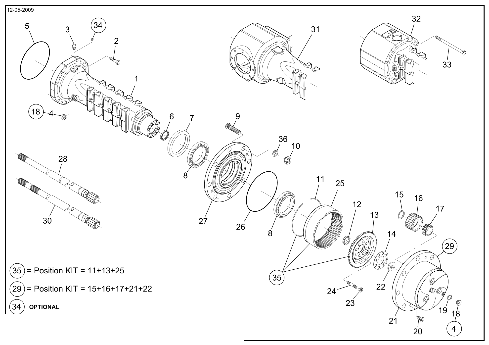 drawing for VENIERI 244.0.108 - RING GEAR SUPPORT (figure 1)