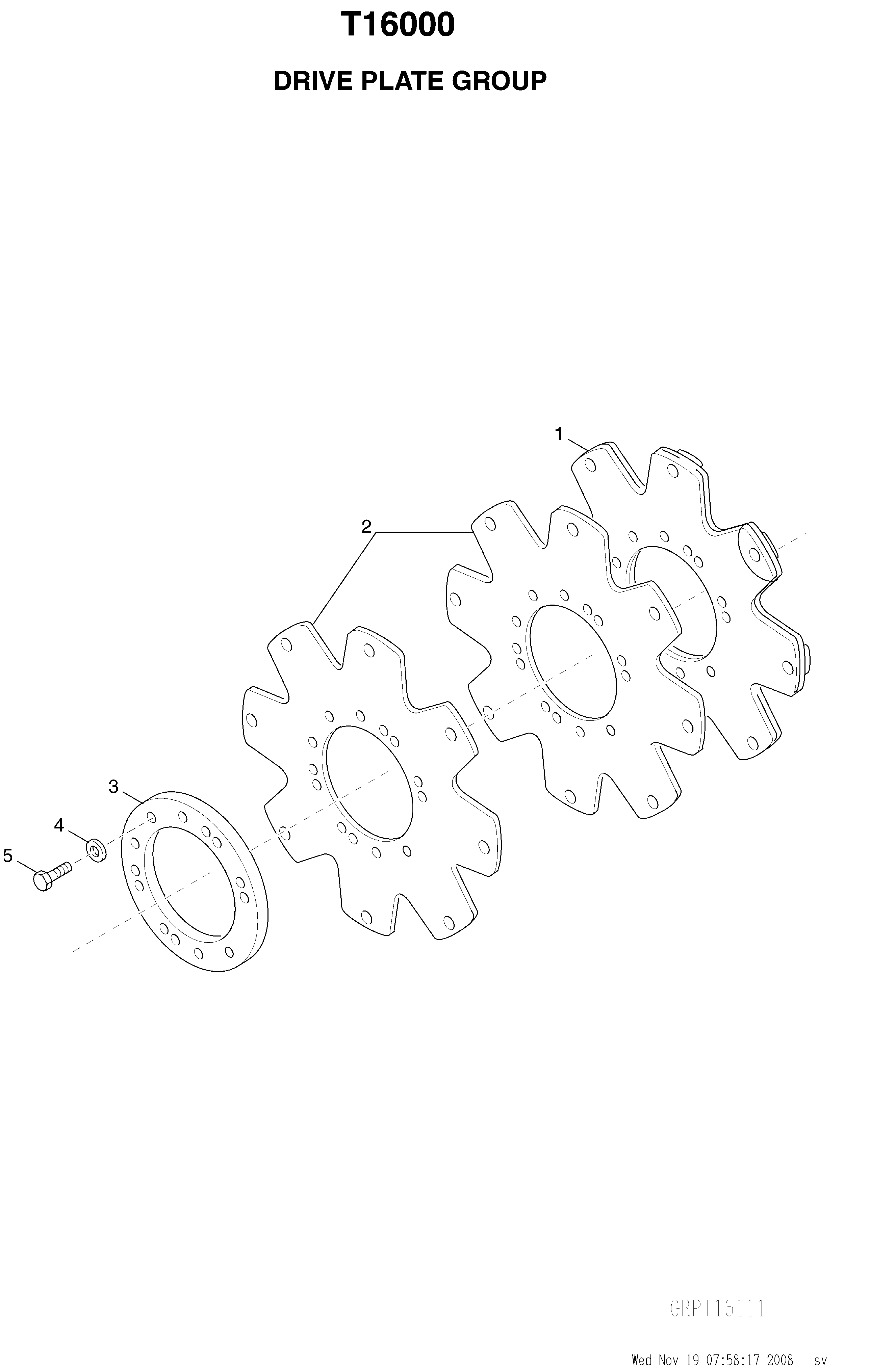 drawing for HOIST LIFT TRUCKS M04558 - PLATE KIT (figure 1)