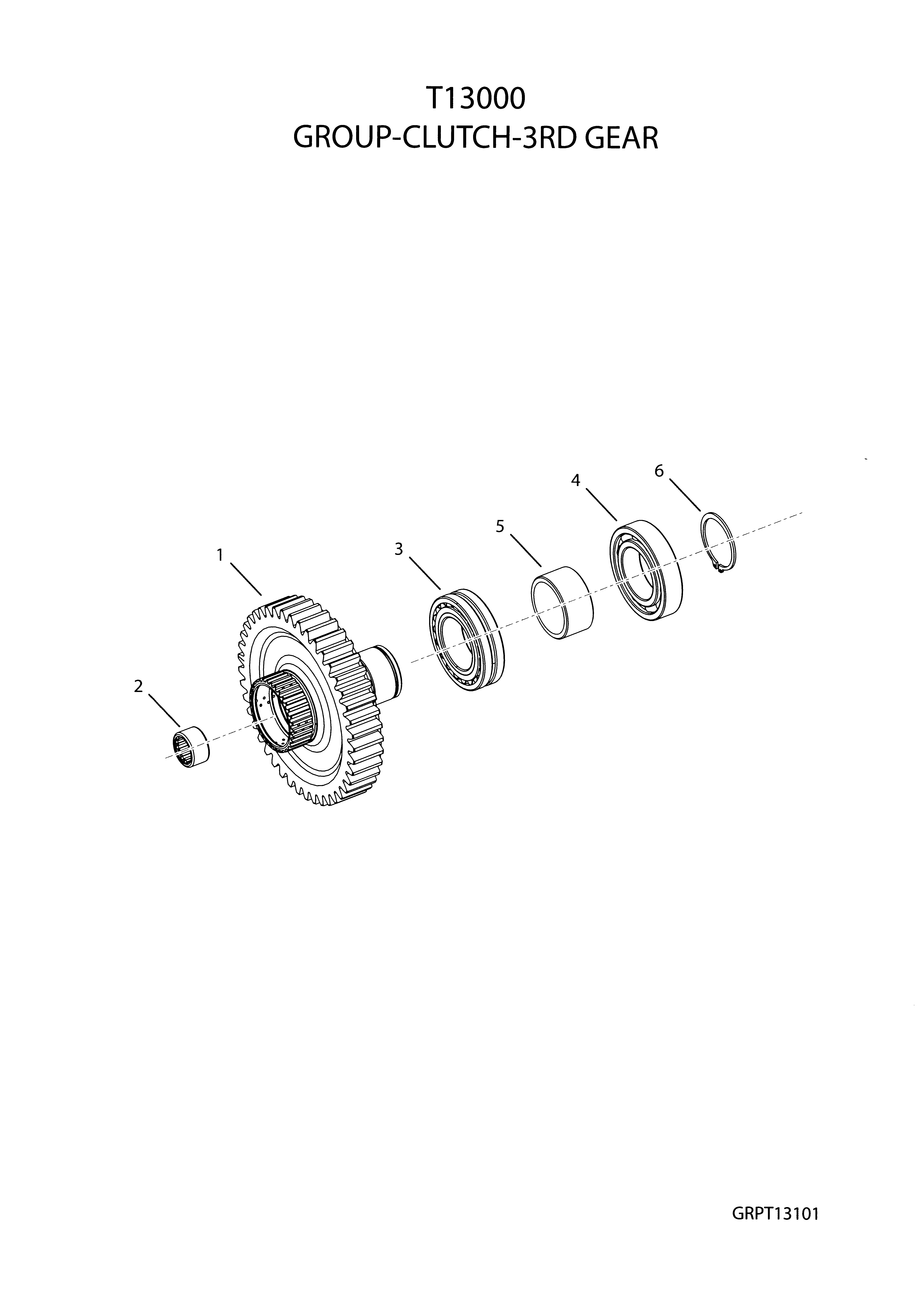 drawing for ROYAL TRACTOR R03232-137 - SNAP RING (figure 2)