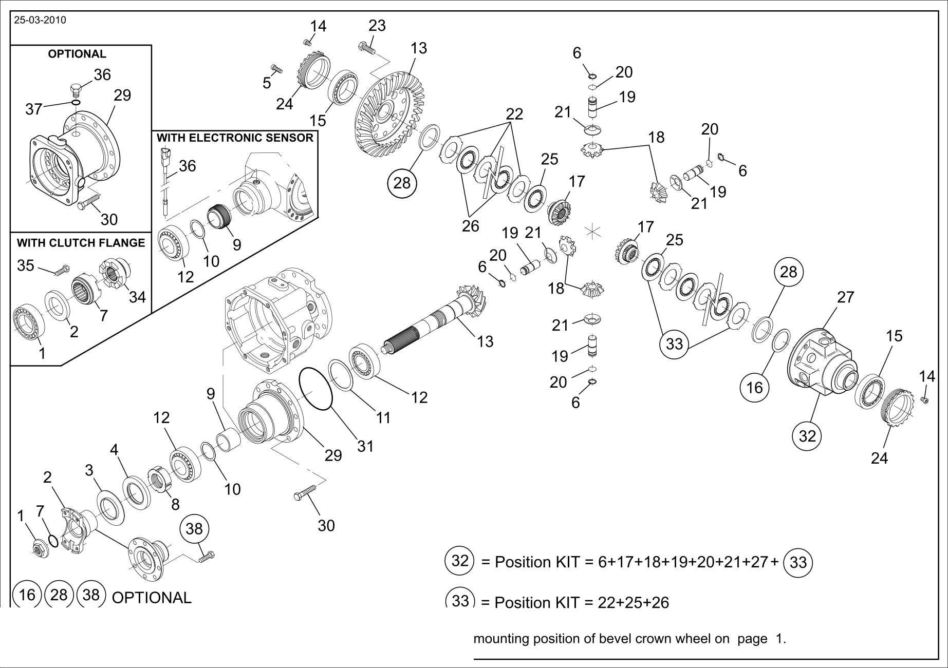 drawing for CNH NEW HOLLAND 72117599 - BEVEL GEAR SET (figure 3)