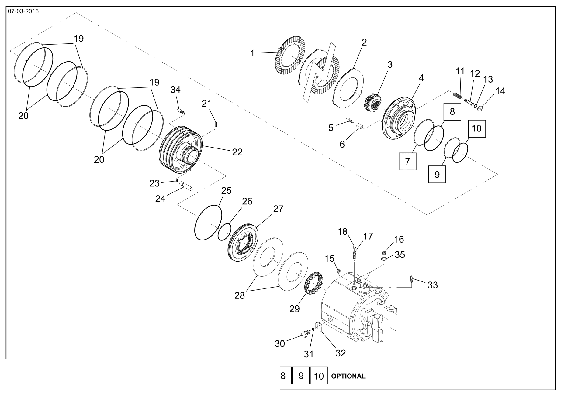 drawing for WALDON 388196 - SEAL - O-RING (figure 2)