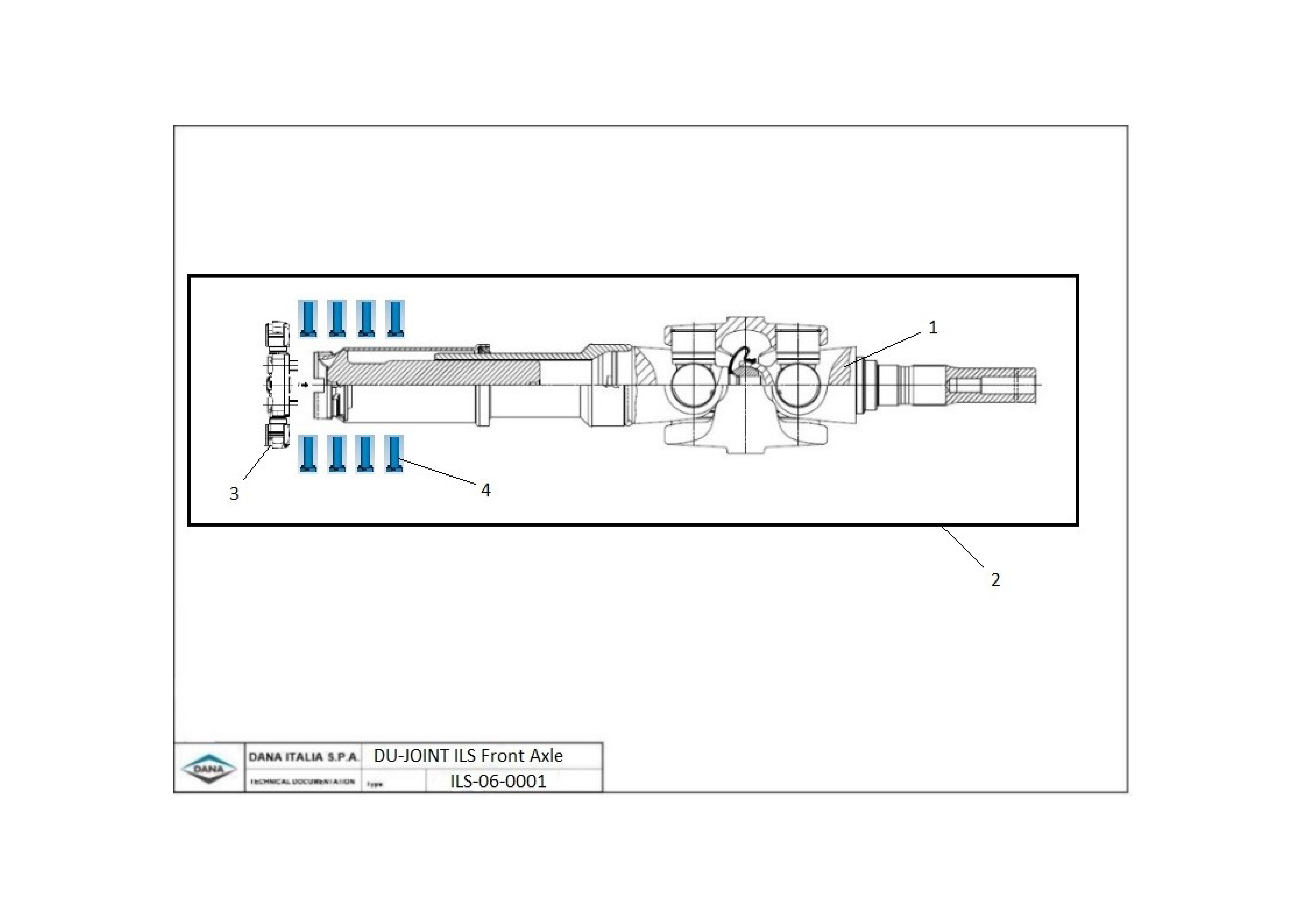 drawing for SAMPA 022.013 - U-JOINT-KIT (figure 1)