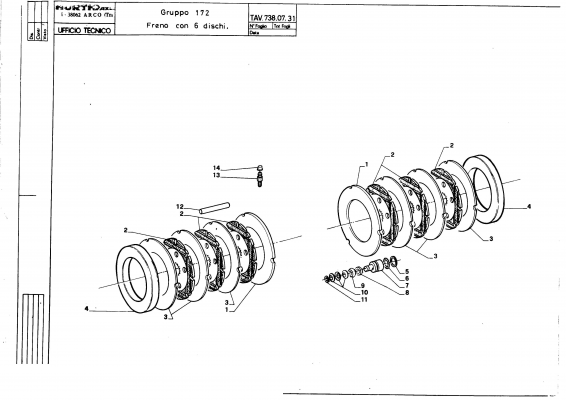 drawing for HURTH 738.07.610.013 - FRICTION PLATE (figure 5)