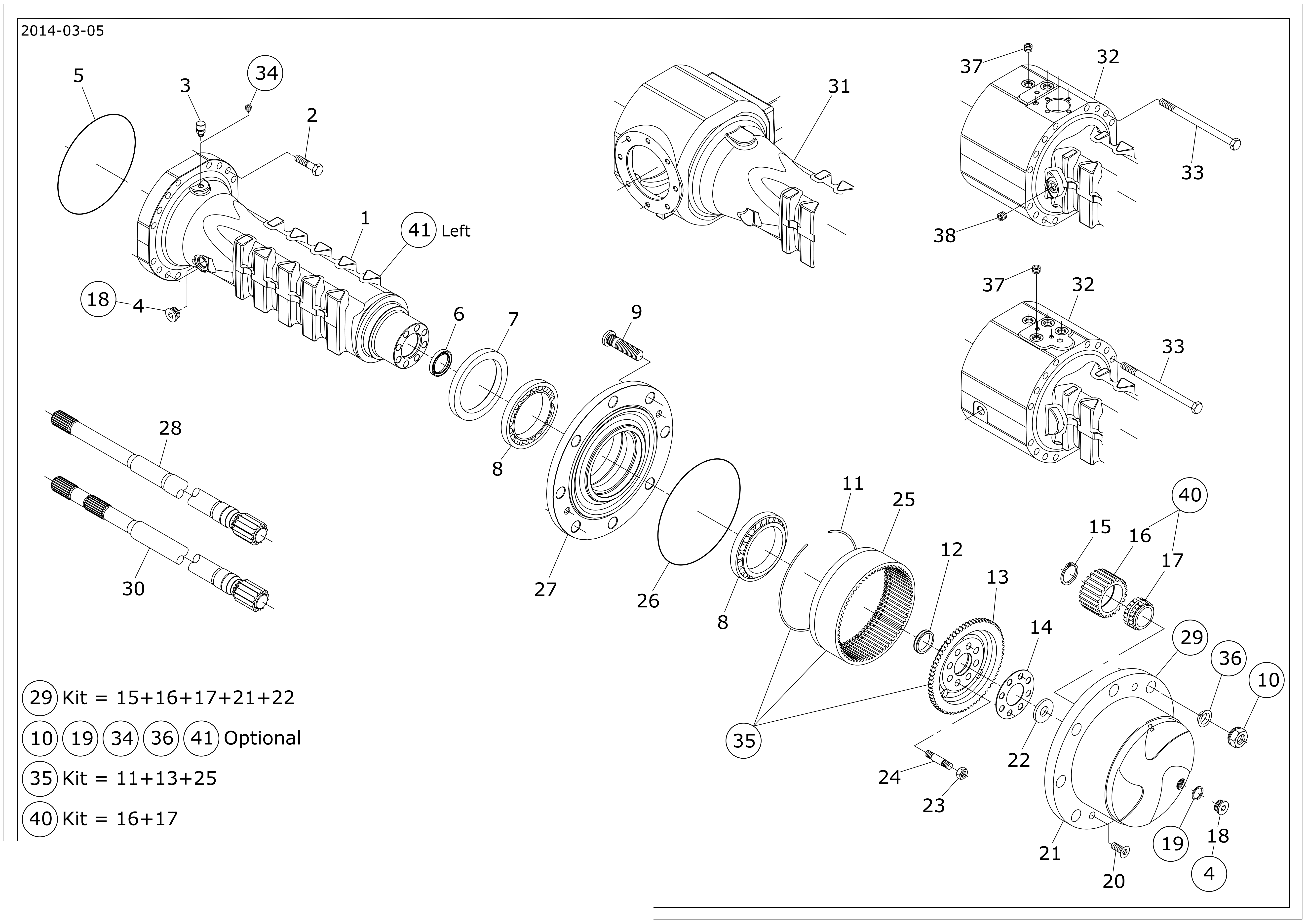 drawing for VENIERI 243.3.132 - BEARING (figure 5)