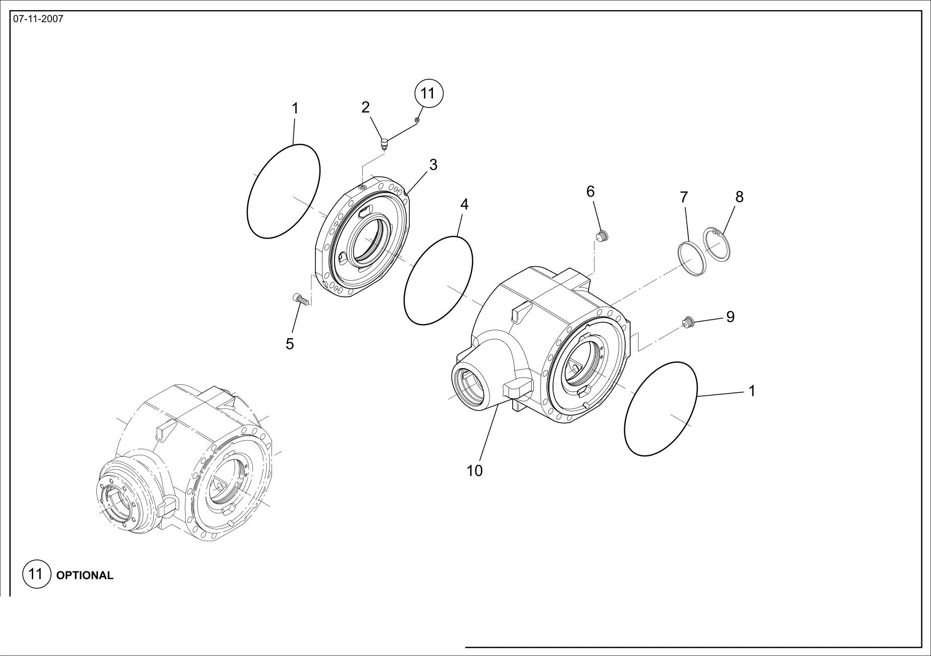 drawing for CNH NEW HOLLAND 72111411 - SEAL - O-RING (figure 4)