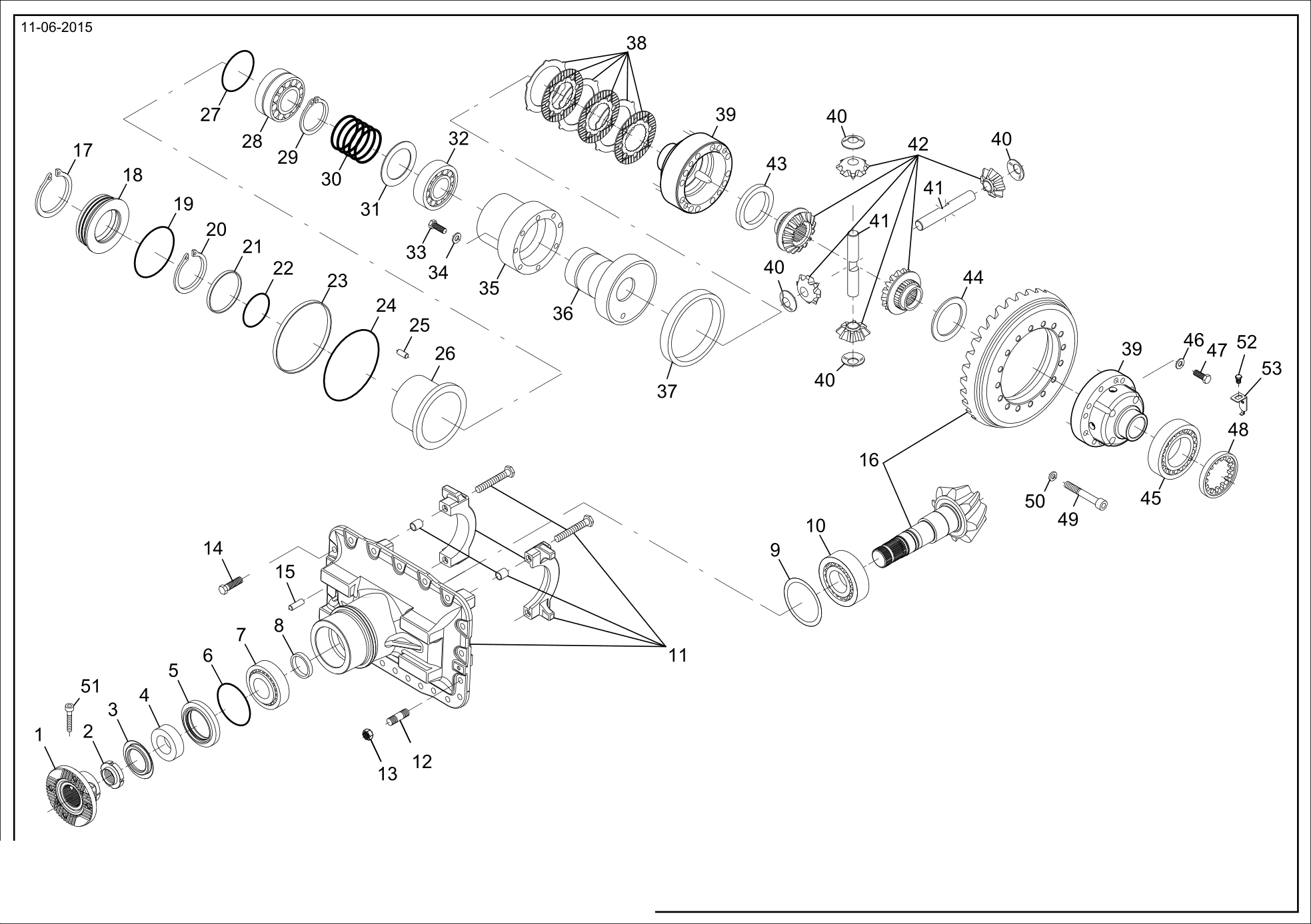drawing for AGCO 000245025A - SPACER (figure 1)