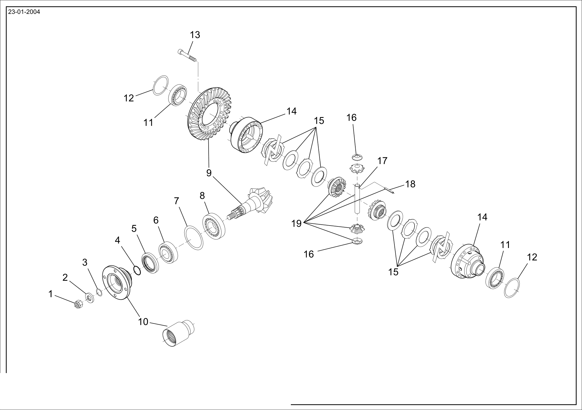 drawing for ERKUNT Y01197 - SELF LOCKING NUT (figure 1)