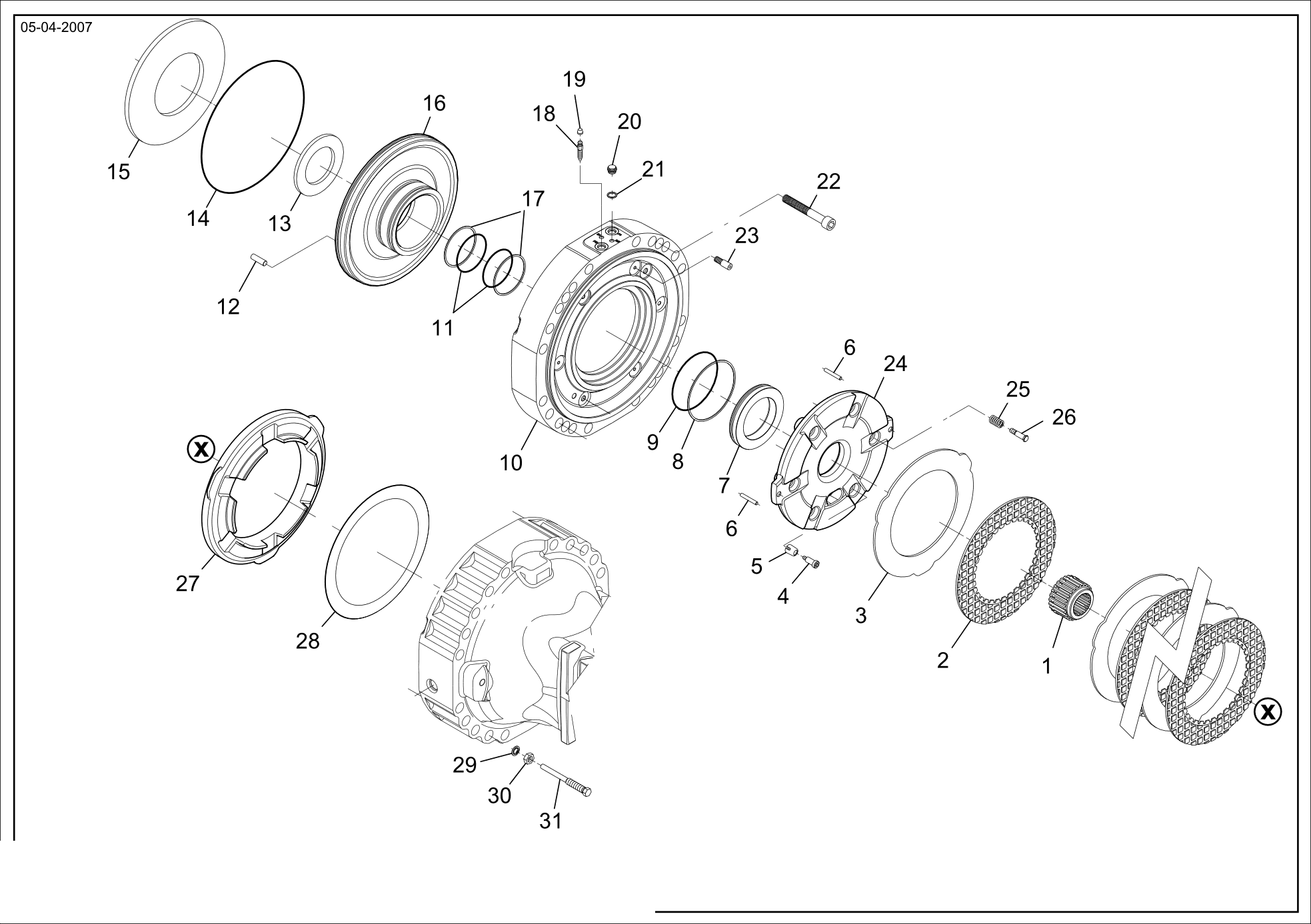 drawing for SCHOPF MASCHINENBAU GMBH 101611 - BACK - UP RING (figure 2)