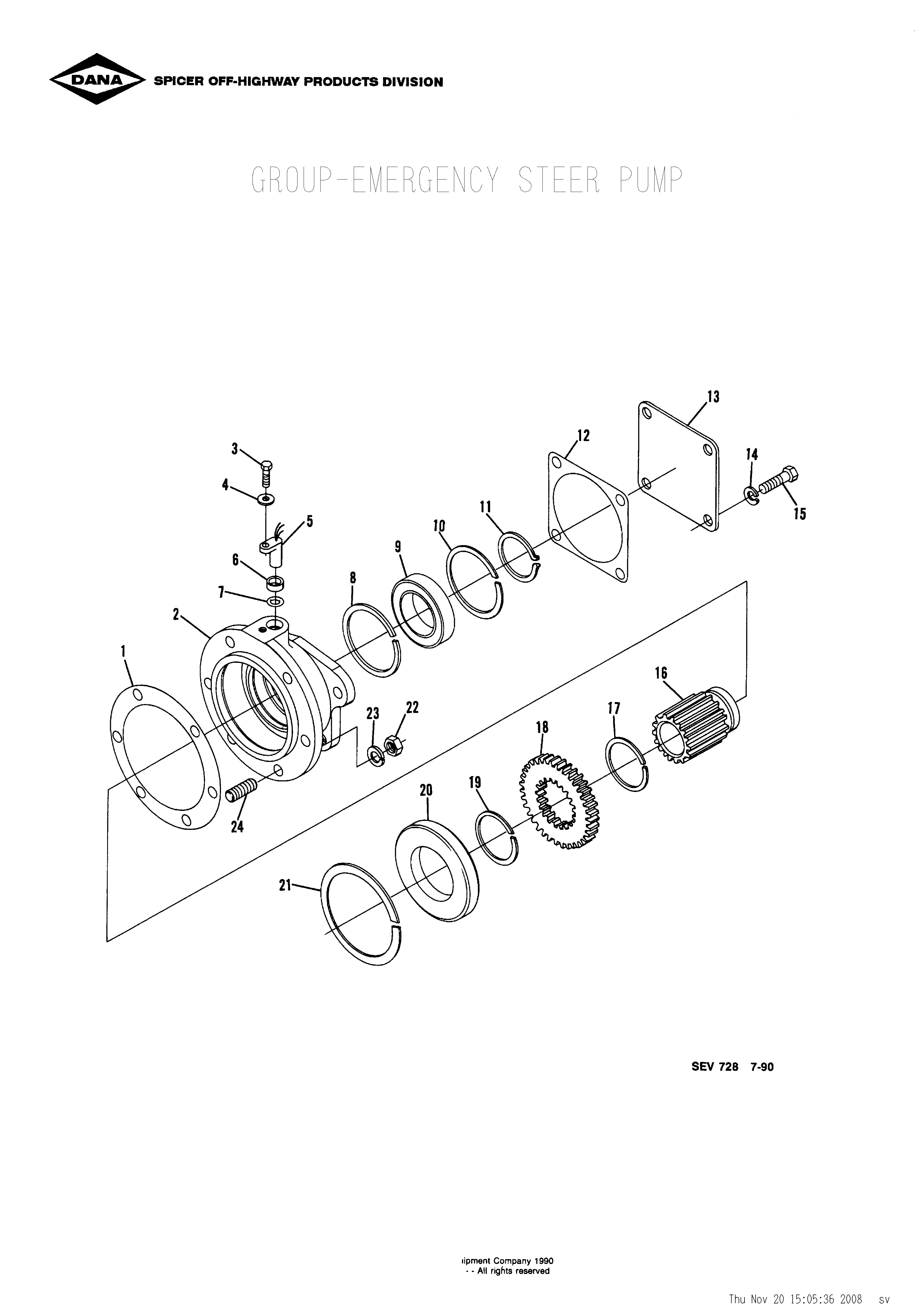 drawing for BROOKVILLE MINING 15-11051 - BEARING (figure 4)