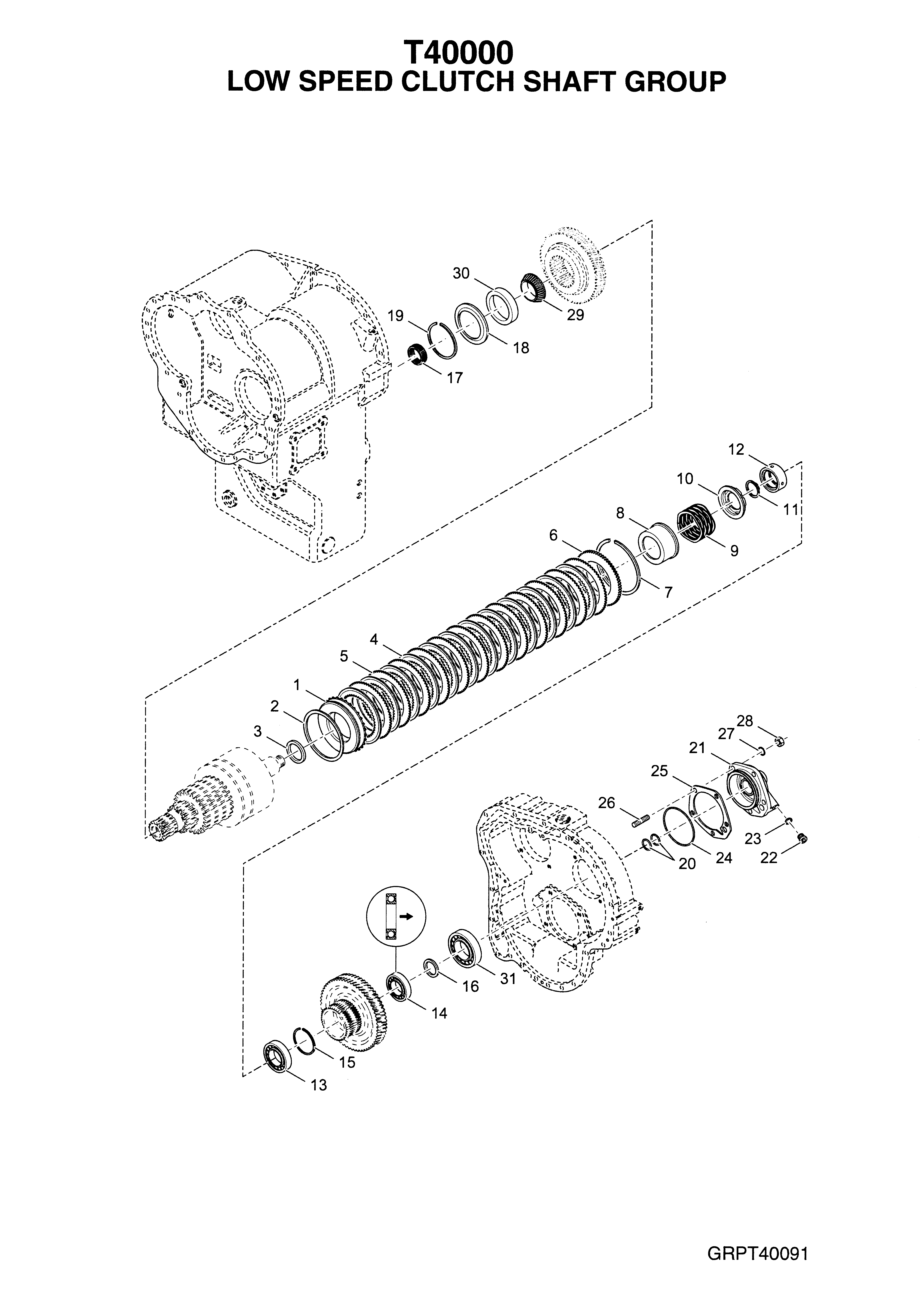 drawing for JOHN DEERE 121324773 - BEARING (figure 1)