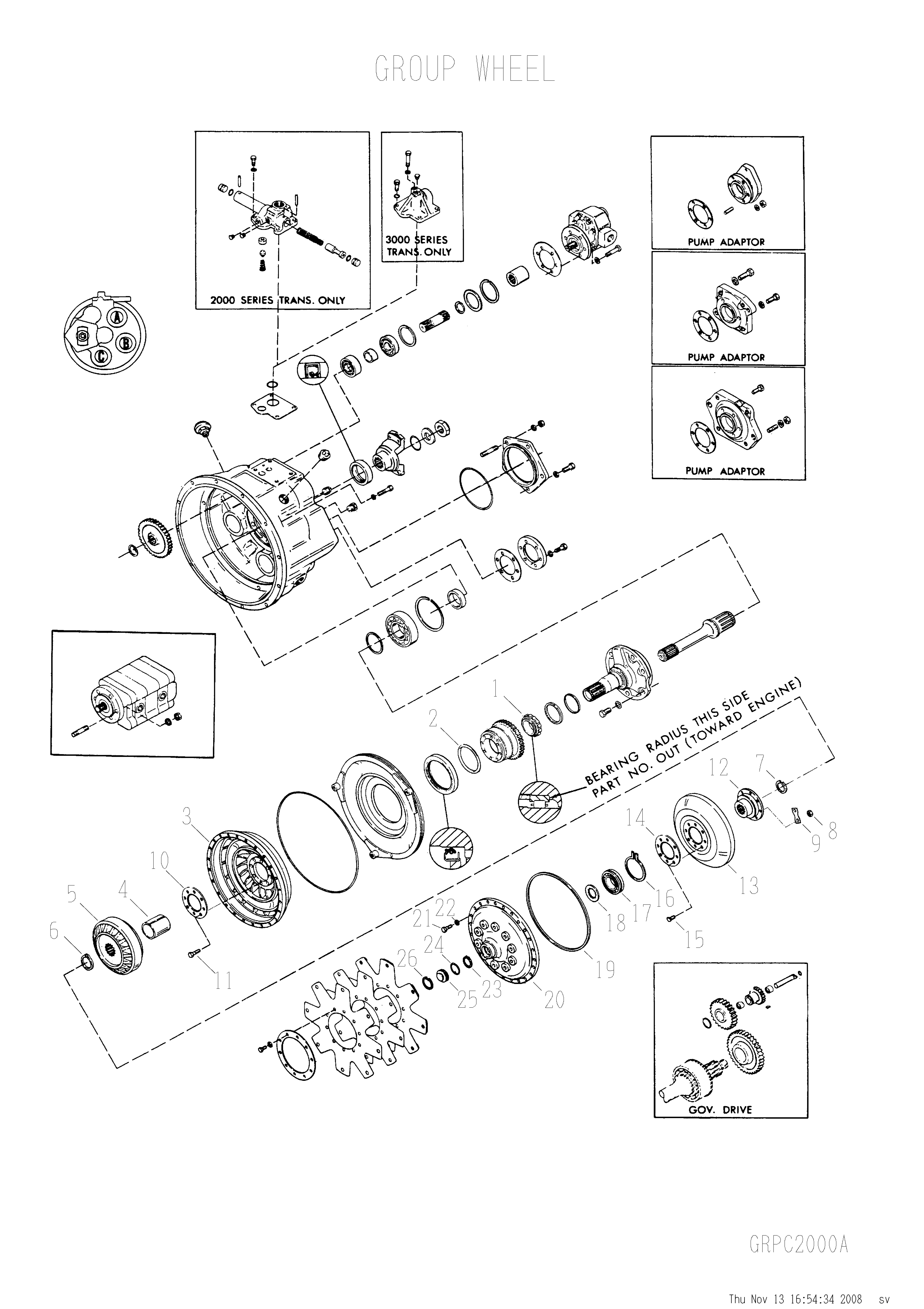 drawing for SWINGMASTER 8700106 - TURBINE (figure 2)