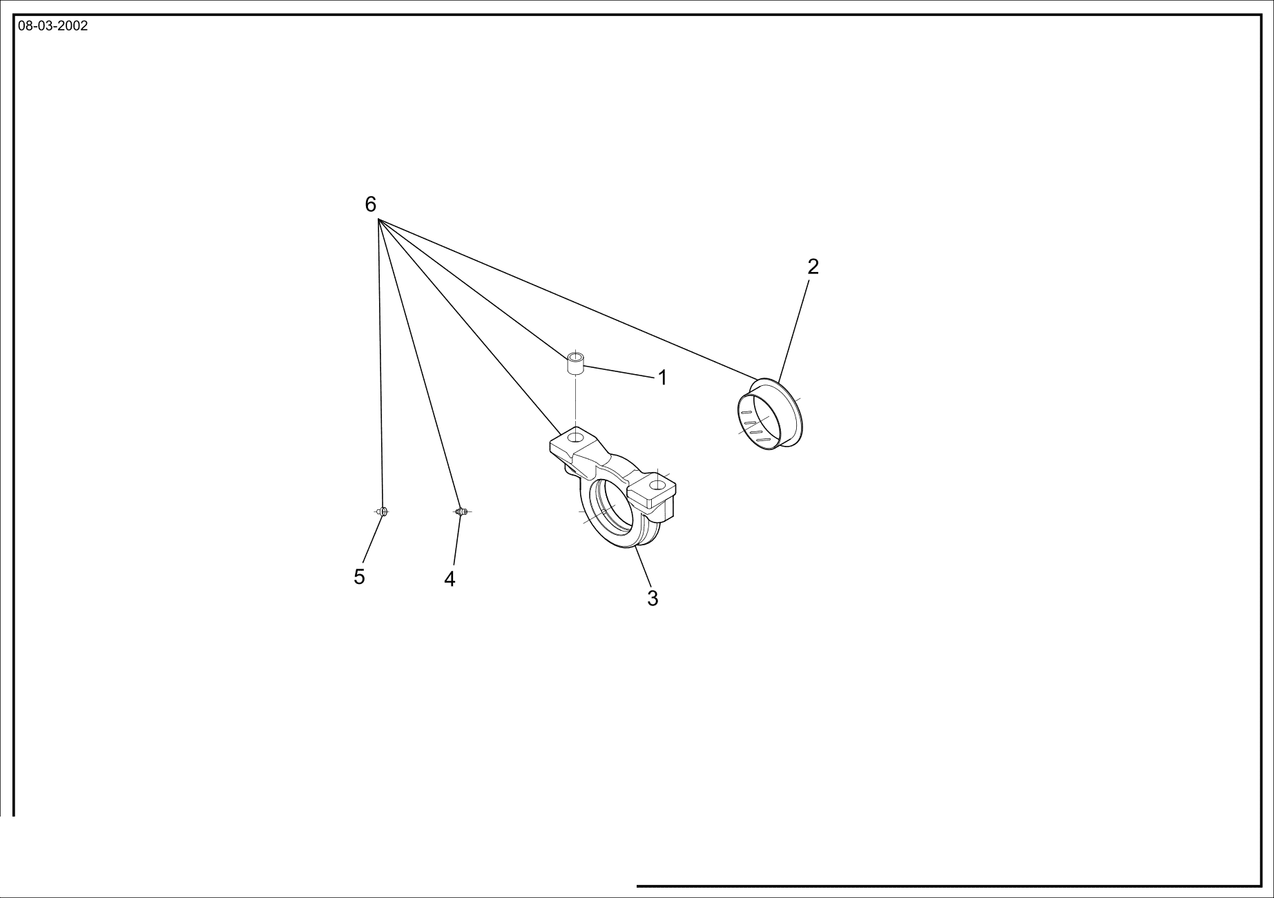 drawing for OMEGA LIFT 1020052872 - THRUST BUSHING (figure 2)