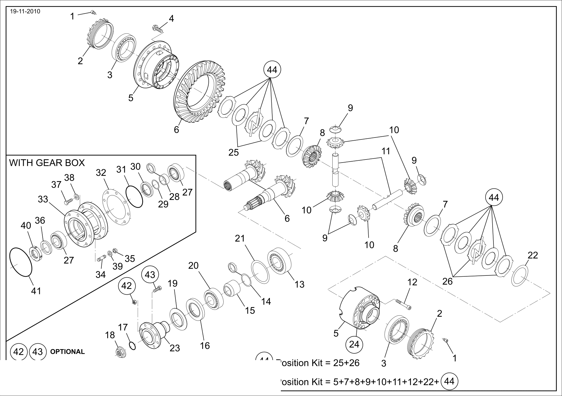 drawing for TIMKEN 32214-90KA1 - TAPER ROLLER BEARING (figure 3)