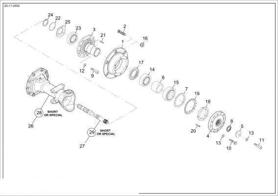 drawing for PAUS 513614 - WHEEL STUD (figure 3)