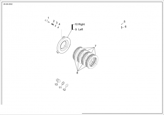 drawing for FANTUZZI 1H7380761004 - FRICTION PLATE (figure 5)