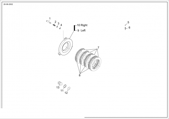 drawing for FMC FM2632MP - INTERMEDIATE BRAKE DISC (figure 5)