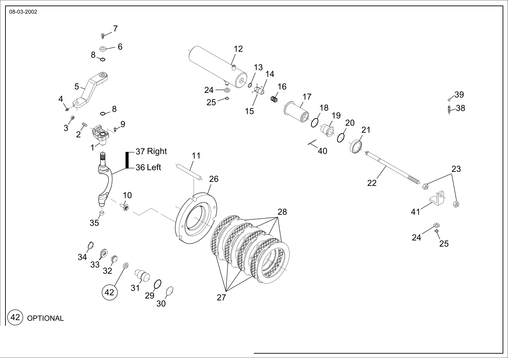 drawing for HURTH 738.07.005.03 - FRICTION PLATE (figure 4)