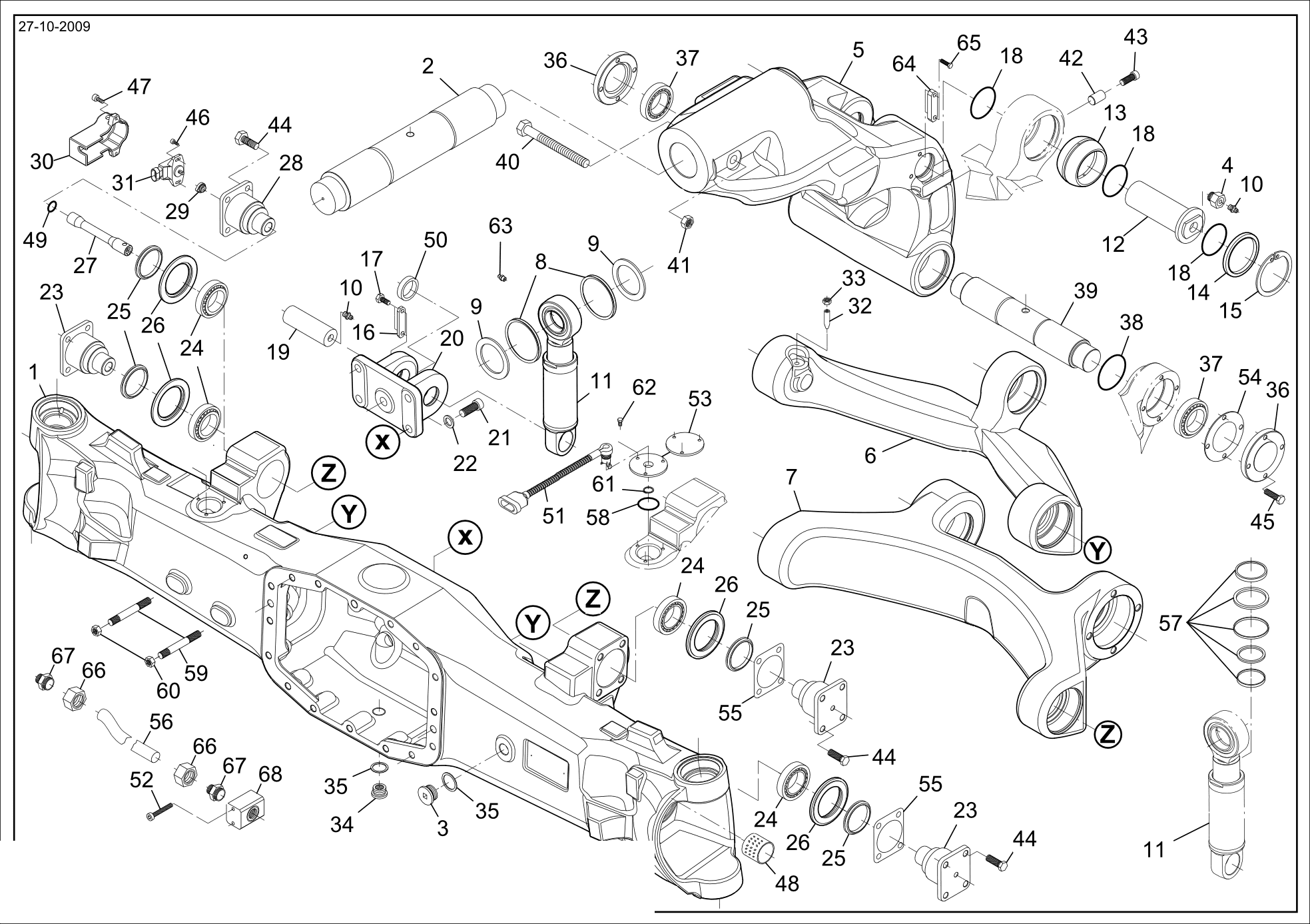 drawing for MASSEY FERGUSON 005103691 - TAPER ROLLER BEARING (figure 1)