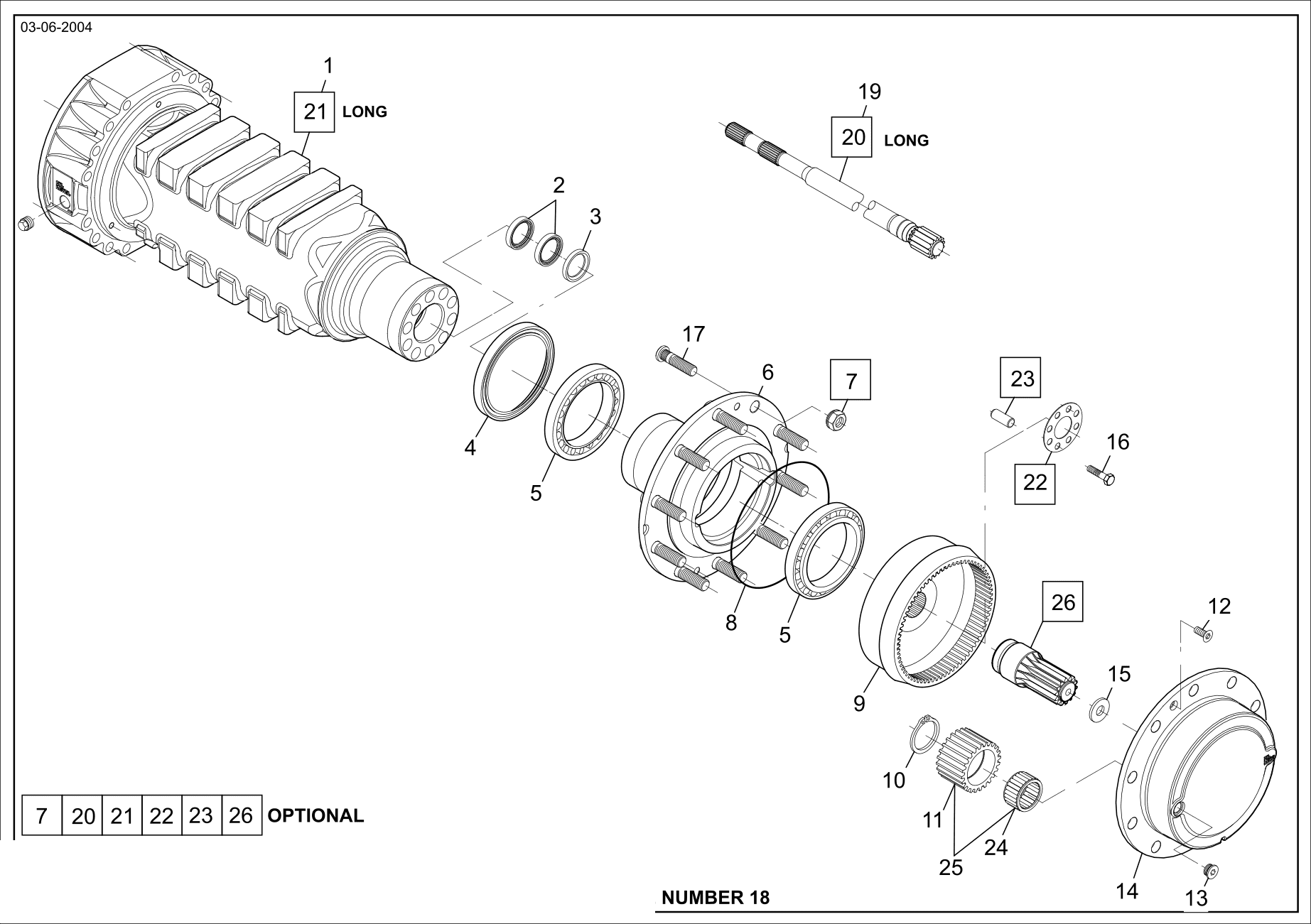 drawing for CNH NEW HOLLAND 75288934 - RING GEAR (figure 2)