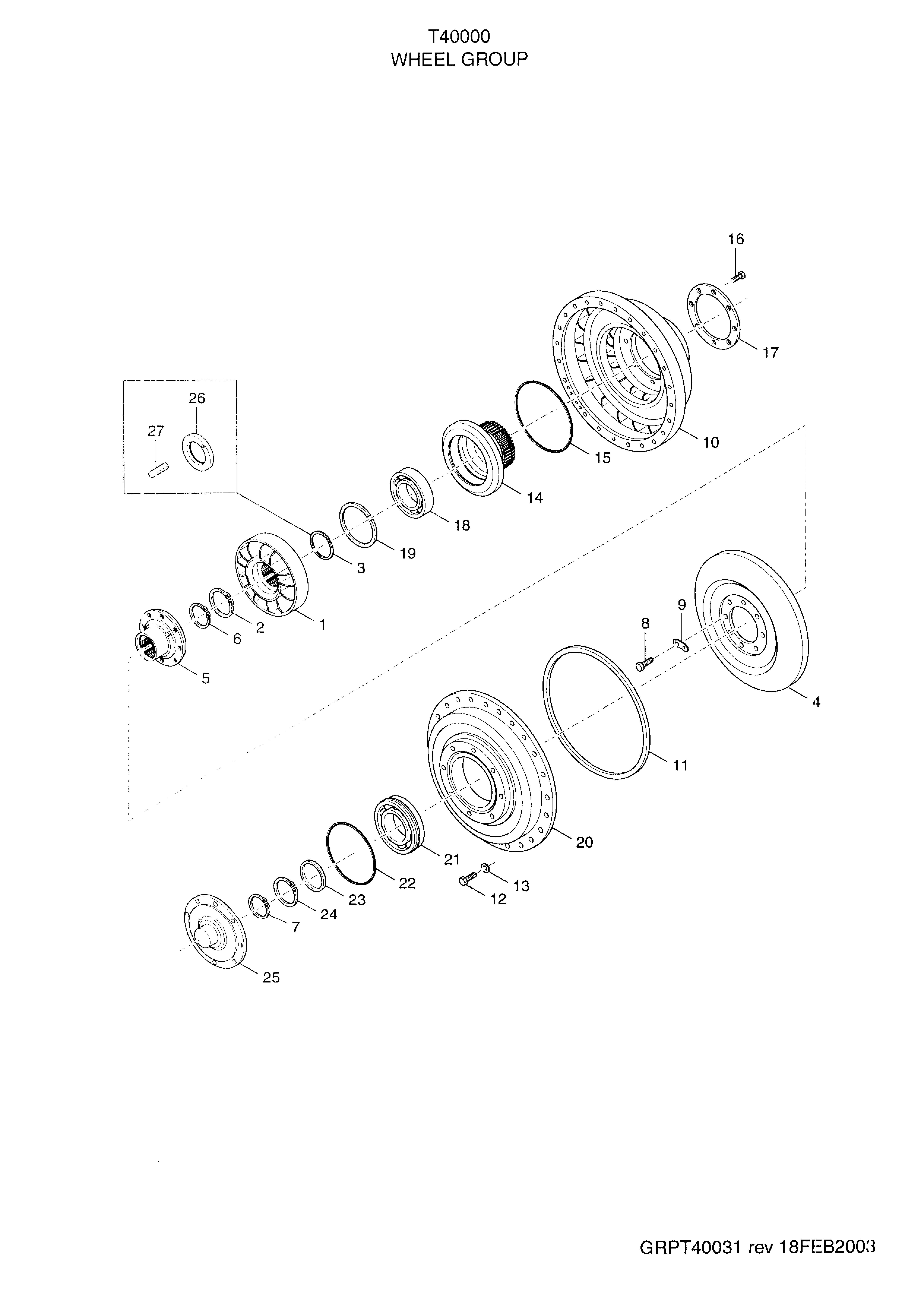 drawing for KAMAG 61802845 - TURBINE (figure 2)