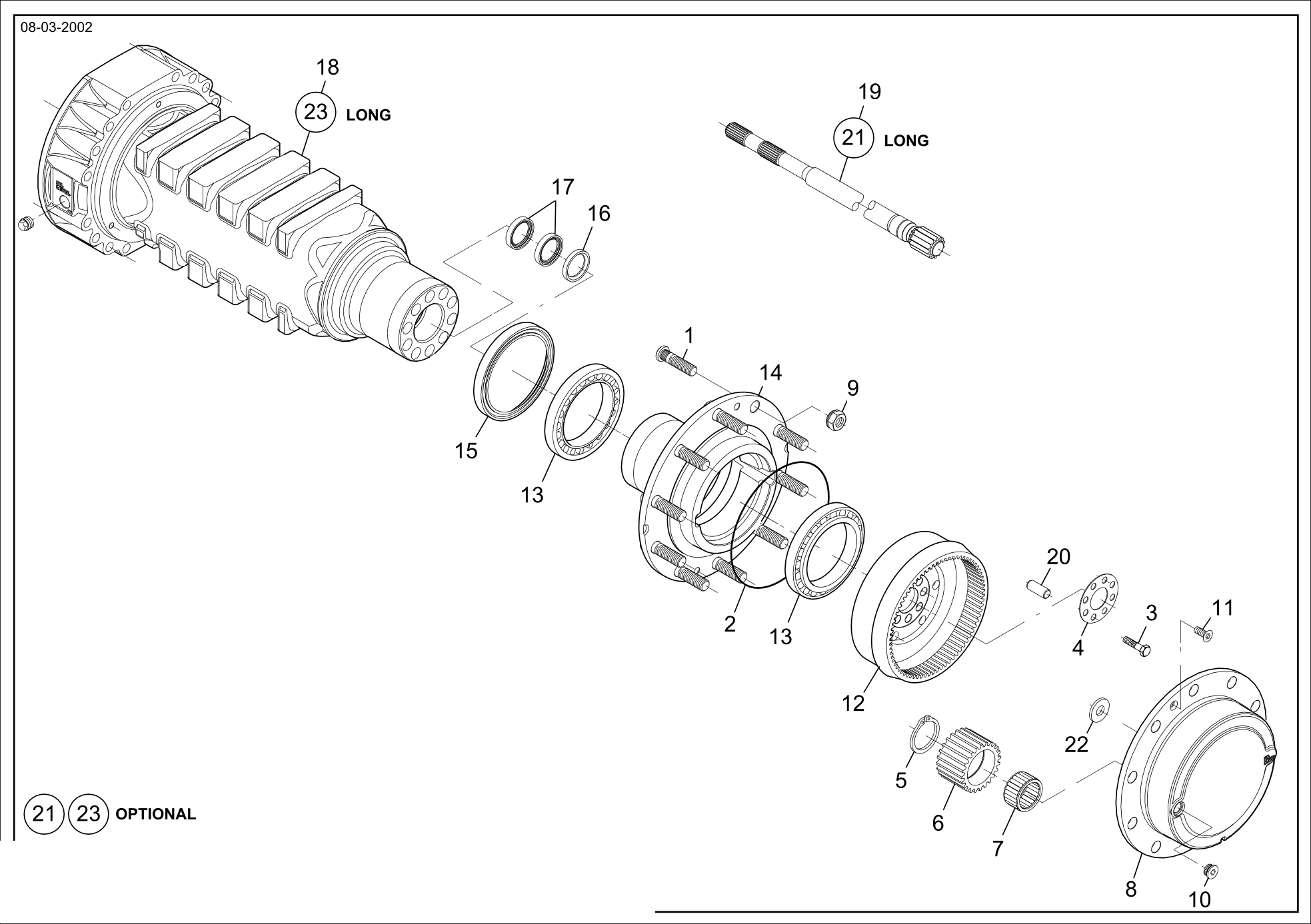 drawing for CNH NEW HOLLAND 75288934 - RING GEAR (figure 3)