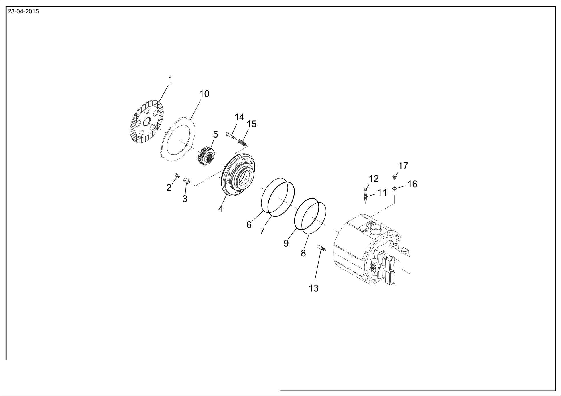 drawing for SCHOPF MASCHINENBAU GMBH 101608 - BACK - UP RING (figure 5)
