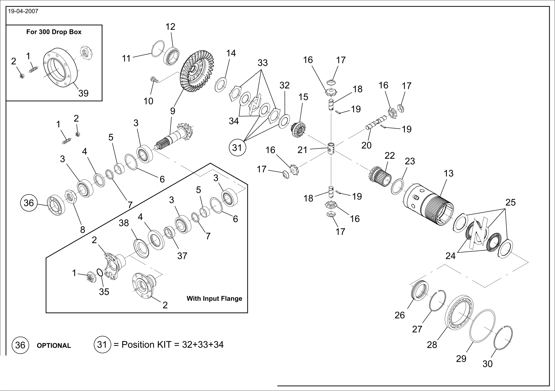 drawing for VENIERI 243.5.069 - DIFFERENTIAL SIDE GEAR (figure 5)