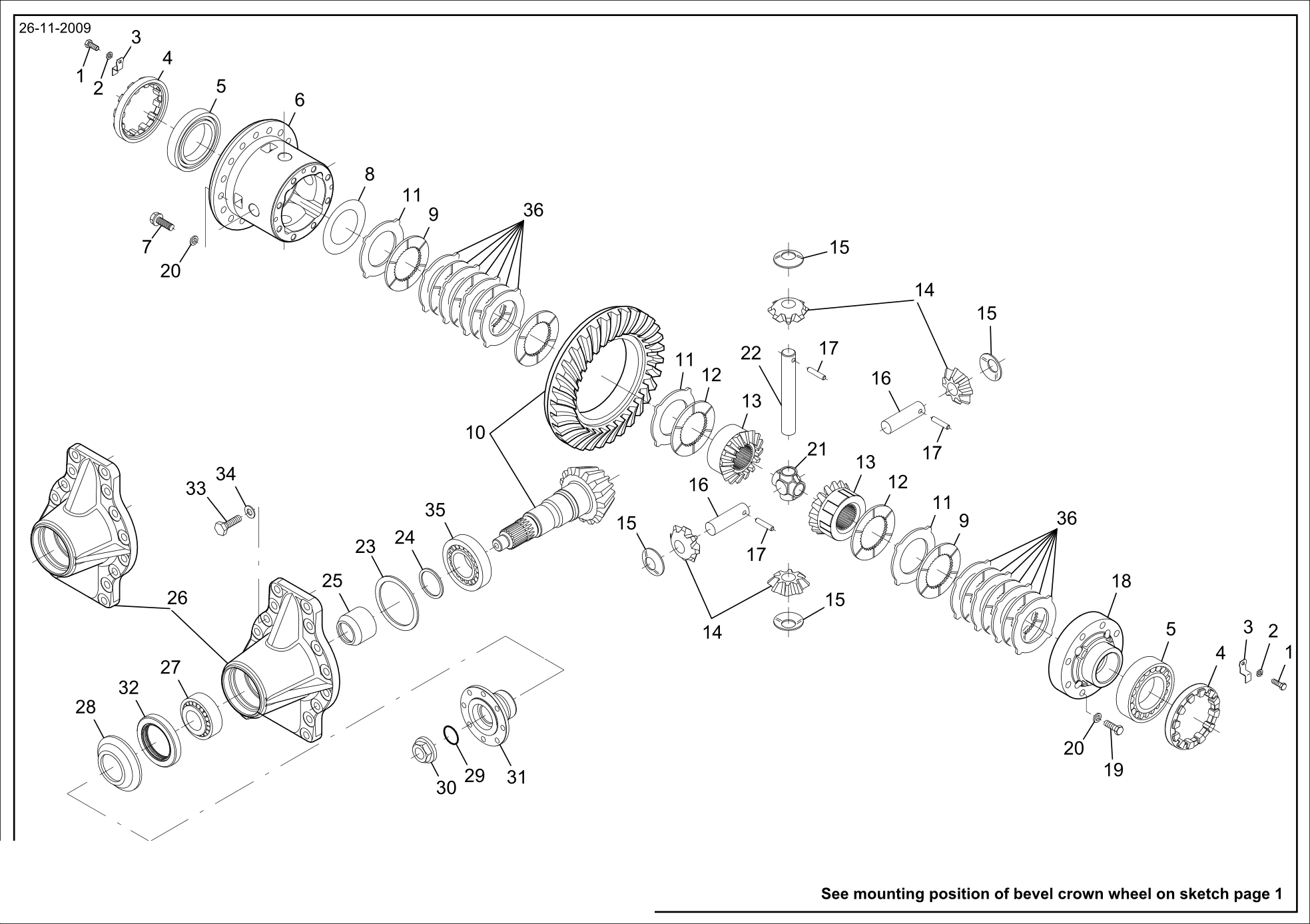 drawing for OMEGA LIFT 10.480.40437 - FLANGE (figure 3)