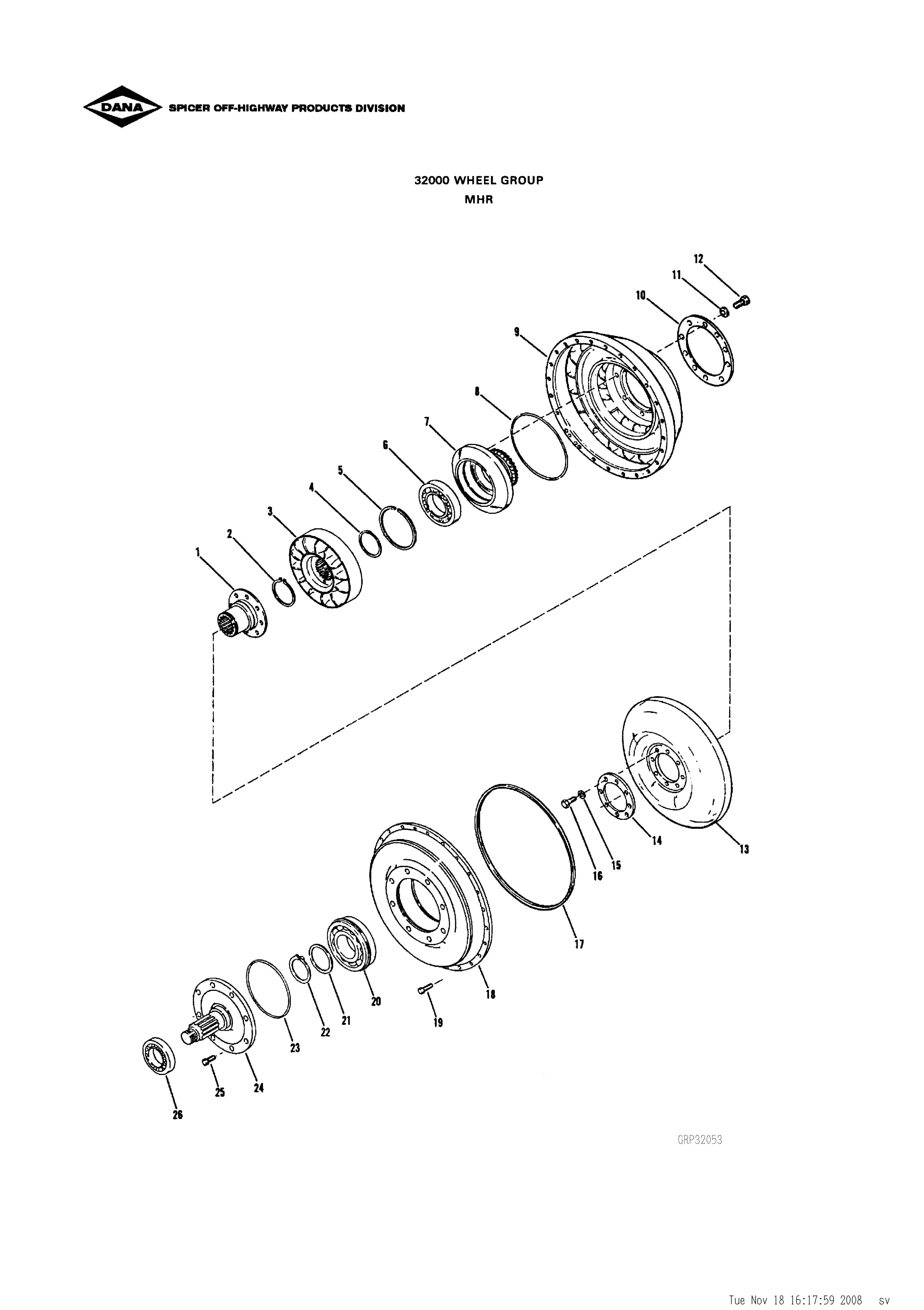 drawing for O & K 2039319 - HUB (figure 1)