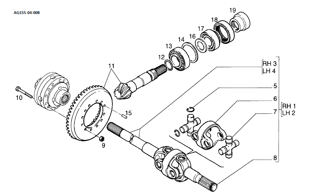 drawing for LANDINI 000.3764220M1 - SPACER (figure 2)