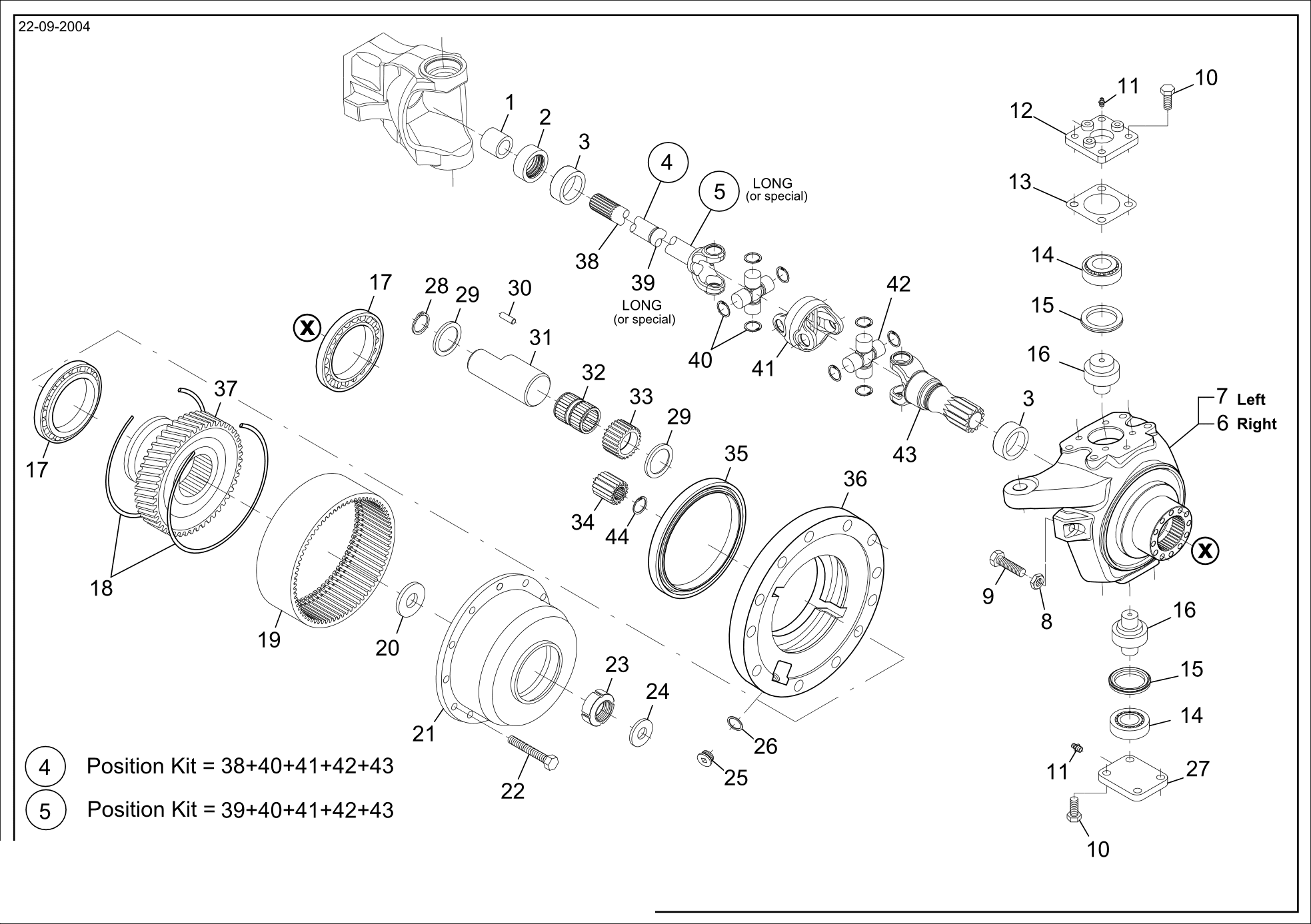 drawing for LANDINI 1440965X1 - BOLT (figure 1)