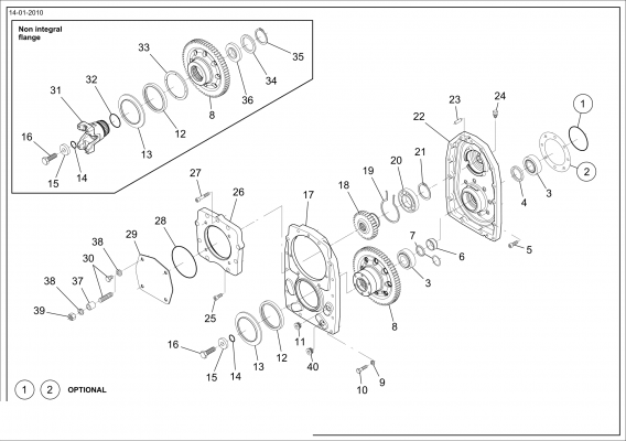 drawing for VENIERI 243.2.521 - GEAR (figure 2)