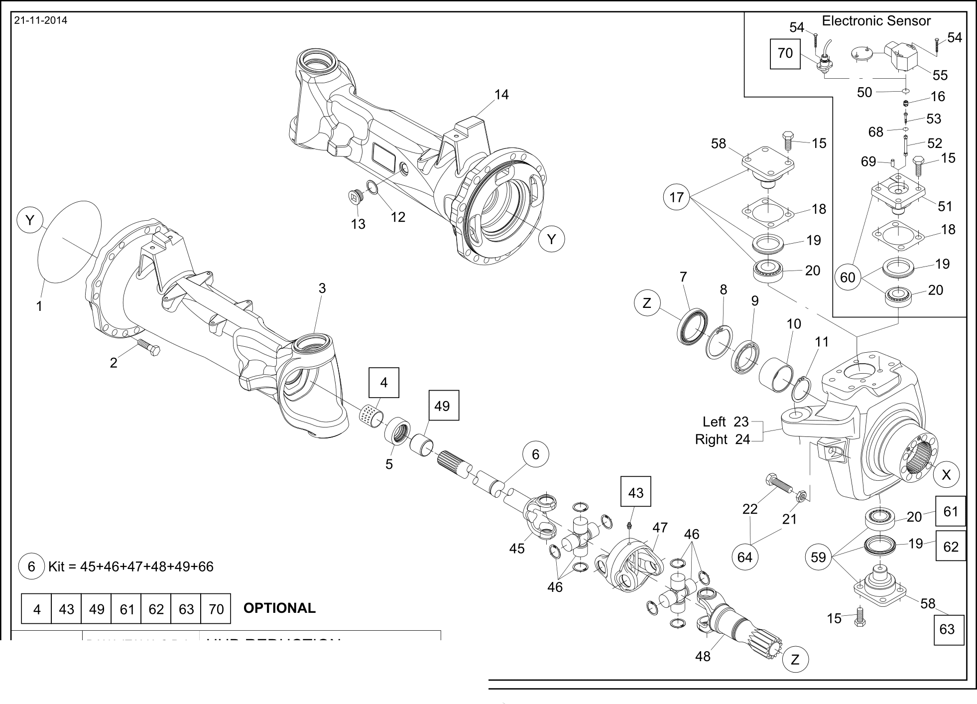 drawing for AGCO VLA9316 - TAPER ROLLER BEARING (figure 5)